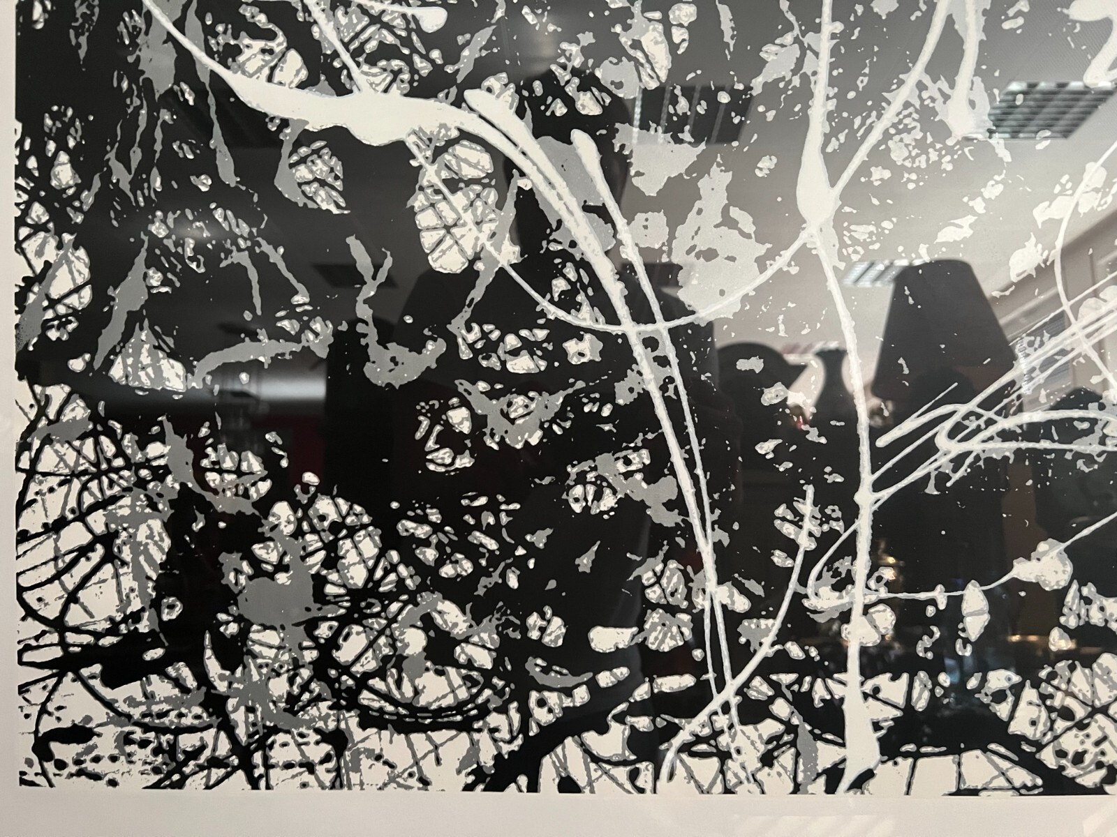 GROSSER ABSTRAKTER DRUCK NACH JACKSON POLLOCK GERAHMT 130x105cm – Bild 7