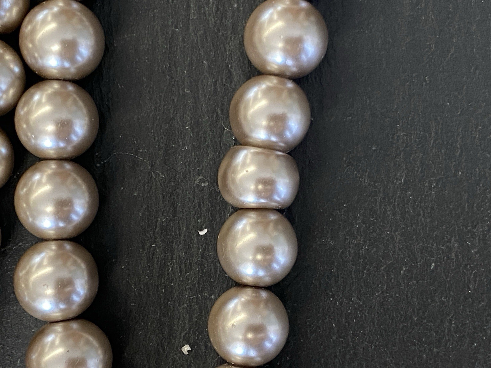 SCHWERE HALSKETTE PERLENKETTE KETTE PERLE PERLEN KUNSTPERLEN 1,2cm ca 165g – Bild 12