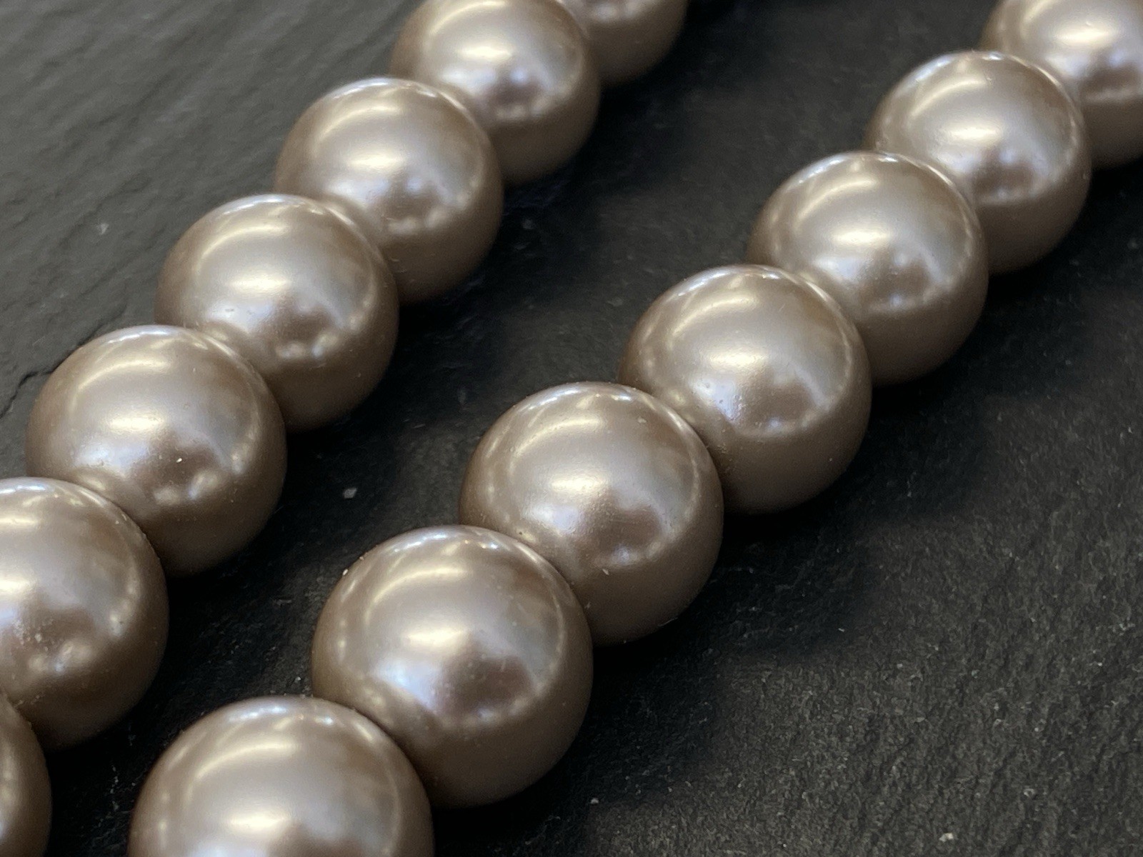 SCHWERE HALSKETTE PERLENKETTE KETTE PERLE PERLEN KUNSTPERLEN 1,2cm ca 165g – Bild 13