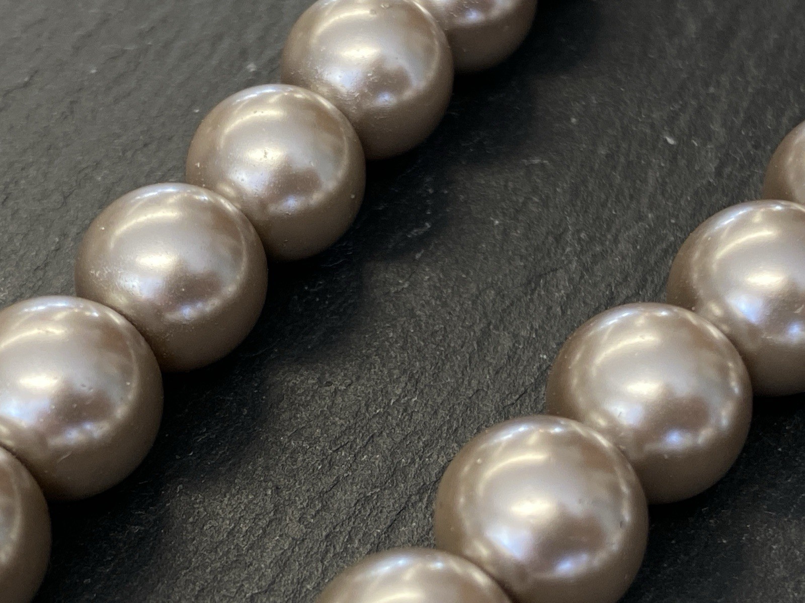 SCHWERE HALSKETTE PERLENKETTE KETTE PERLE PERLEN KUNSTPERLEN 1,2cm ca 165g – Bild 14