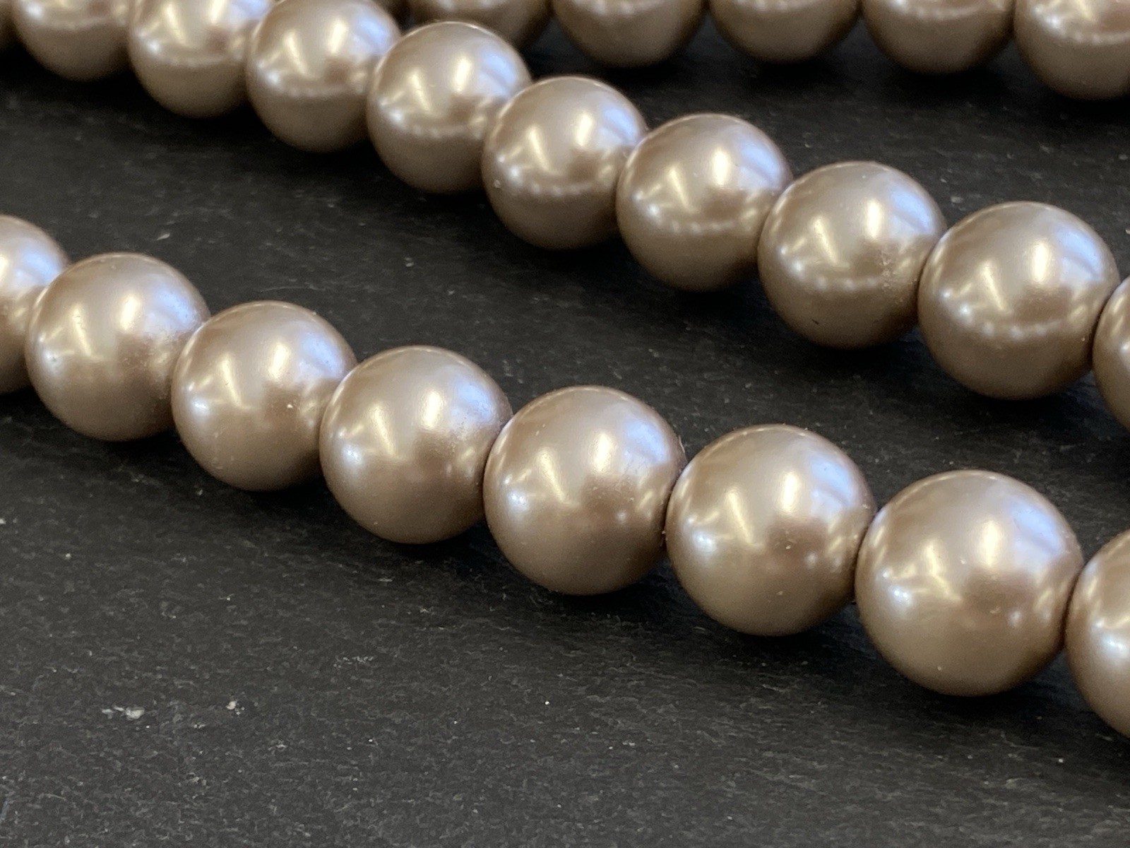 SCHWERE HALSKETTE PERLENKETTE KETTE PERLE PERLEN KUNSTPERLEN 1,2cm ca 165g – Bild 16