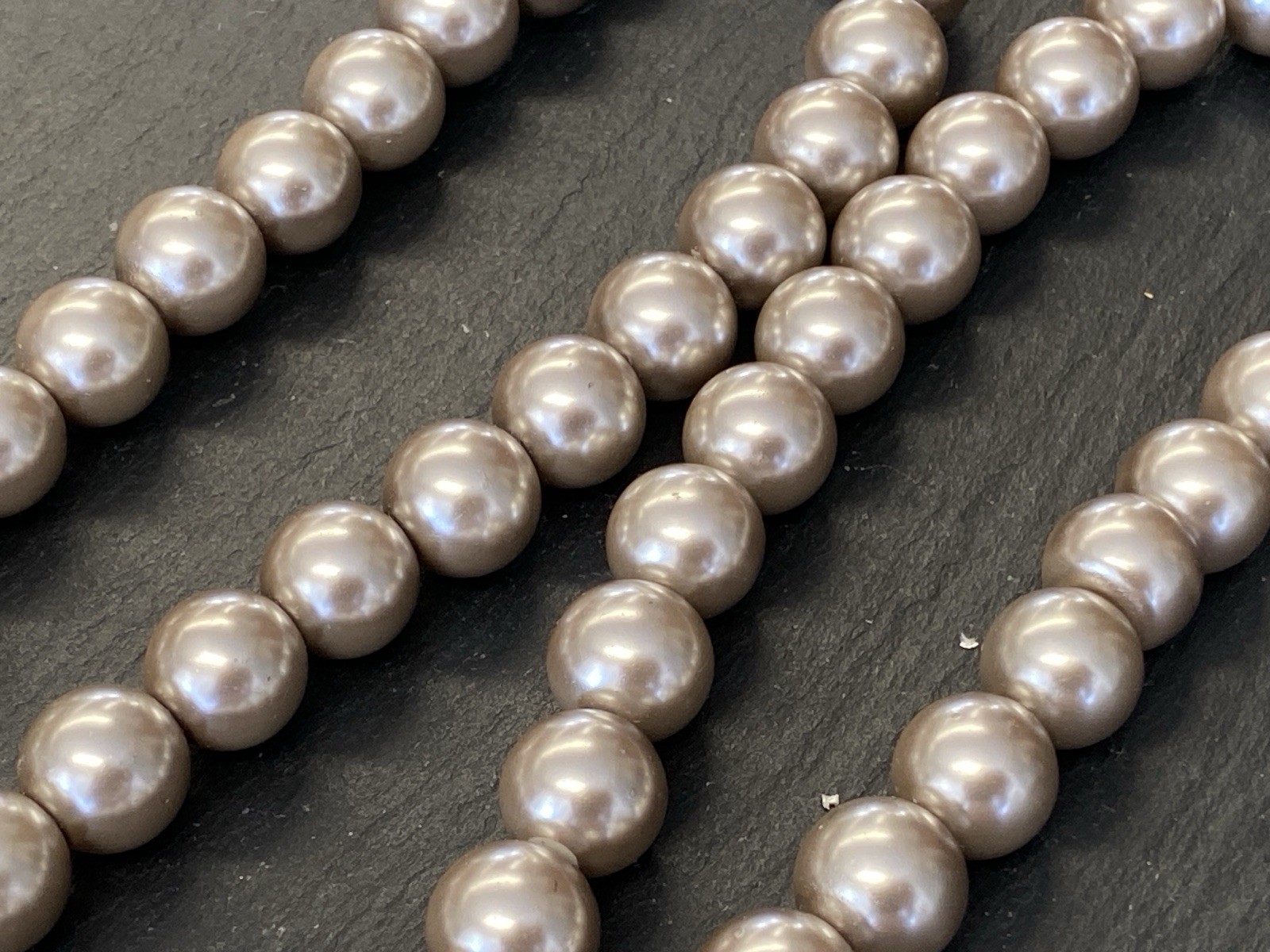 SCHWERE HALSKETTE PERLENKETTE KETTE PERLE PERLEN KUNSTPERLEN 1,2cm ca 165g – Bild 6