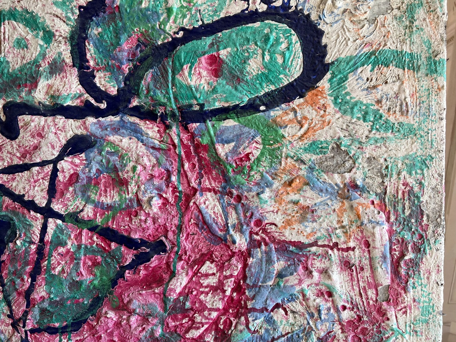 ACRYLGEMÄLDE MODERN GROSSES GEMÄLDE VON WALDEMAR KUFNER (1940-2016) 100x100cm – Bild 9