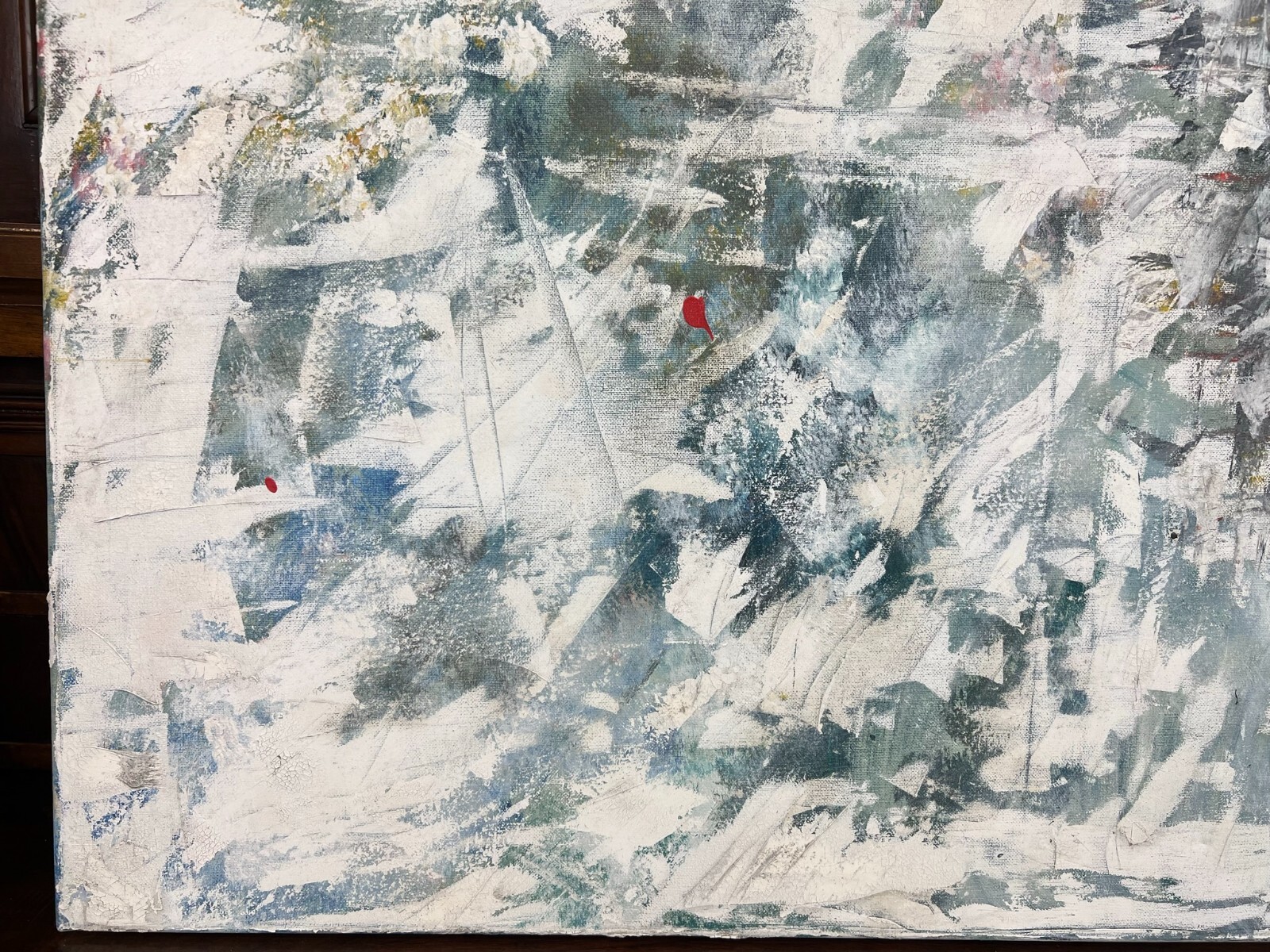 MODERNES ÖLGEMÄLDE AUF LEINWAND ABSTRAKTE DARSTELLUNG 100x81cm – Bild 11