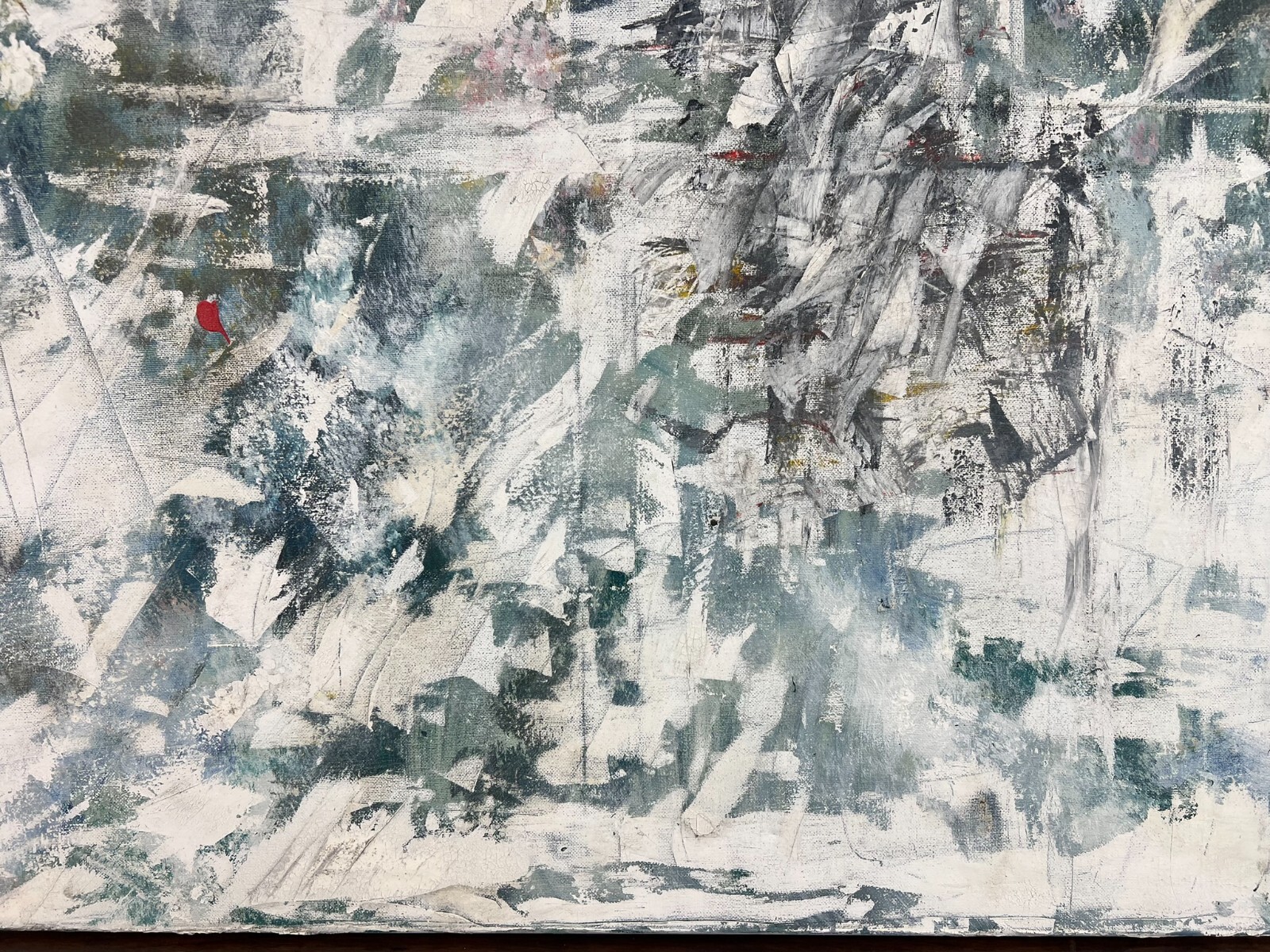MODERNES ÖLGEMÄLDE AUF LEINWAND ABSTRAKTE DARSTELLUNG 100x81cm – Bild 12