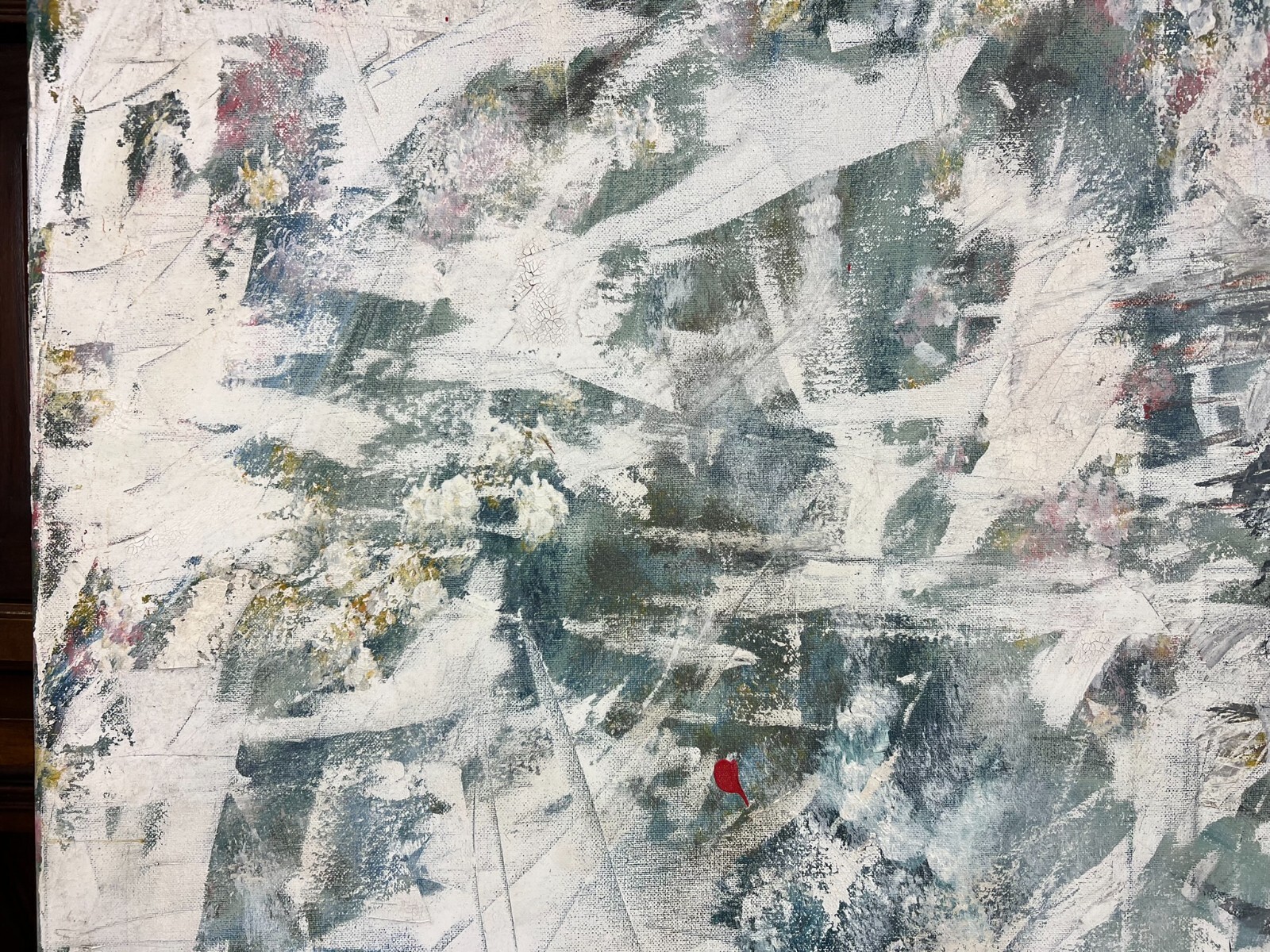 MODERNES ÖLGEMÄLDE AUF LEINWAND ABSTRAKTE DARSTELLUNG 100x81cm – Bild 8