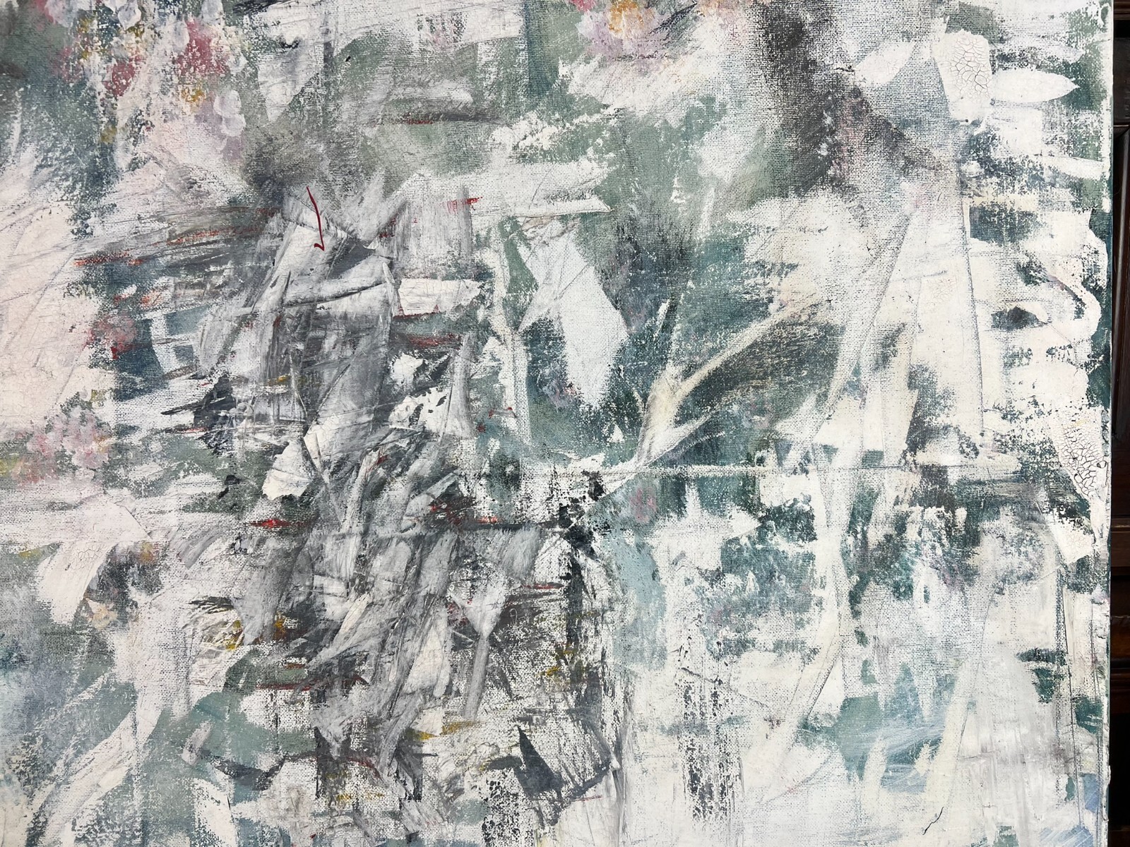MODERNES ÖLGEMÄLDE AUF LEINWAND ABSTRAKTE DARSTELLUNG 100x81cm – Bild 10