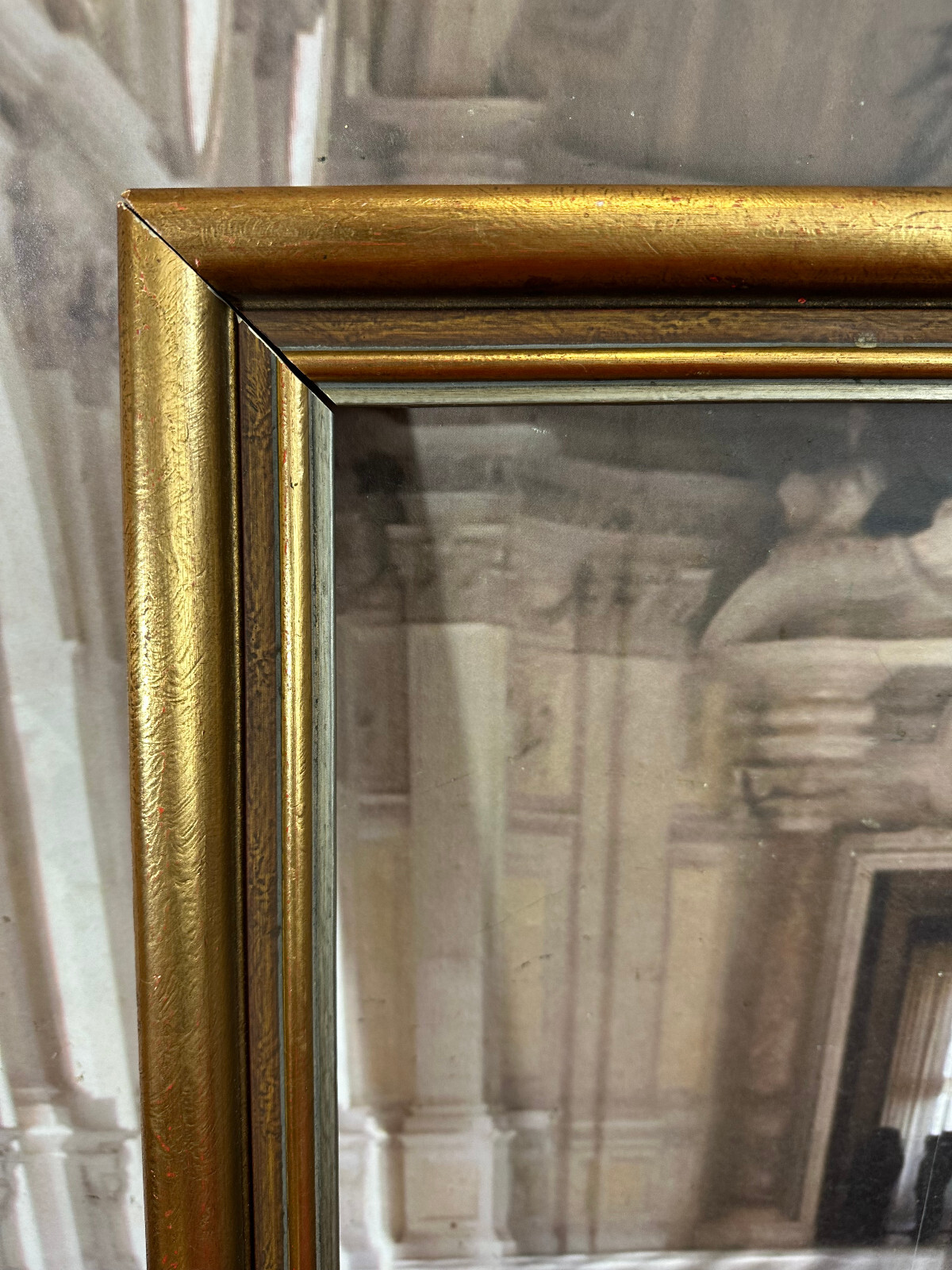 VINTAGE BILDERRAHMEN RAHMEN FÜR GEMÄLDE 55x66cm FALZ 46x57,2cm – Bild 13