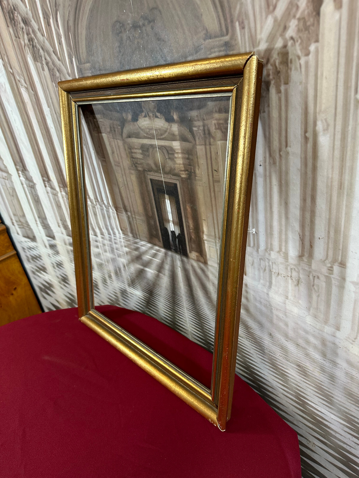 VINTAGE BILDERRAHMEN RAHMEN FÜR GEMÄLDE 55x66cm FALZ 46x57,2cm – Bild 3