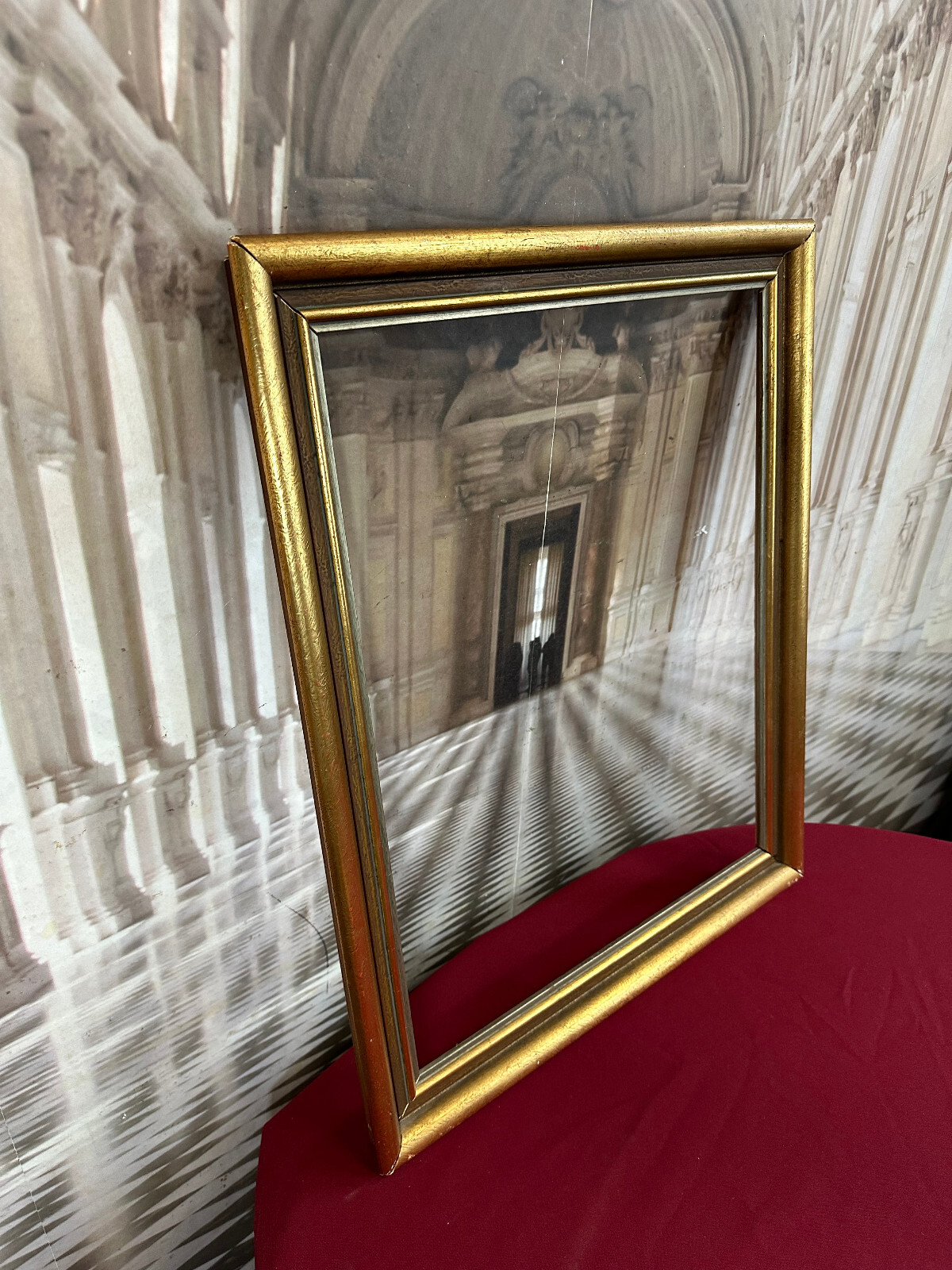 VINTAGE BILDERRAHMEN RAHMEN FÜR GEMÄLDE 55x66cm FALZ 46x57,2cm – Bild 4