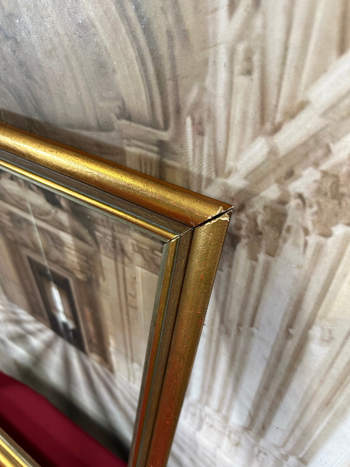 VINTAGE BILDERRAHMEN RAHMEN FÜR GEMÄLDE 55x66cm FALZ 46x57,2cm – Bild 6