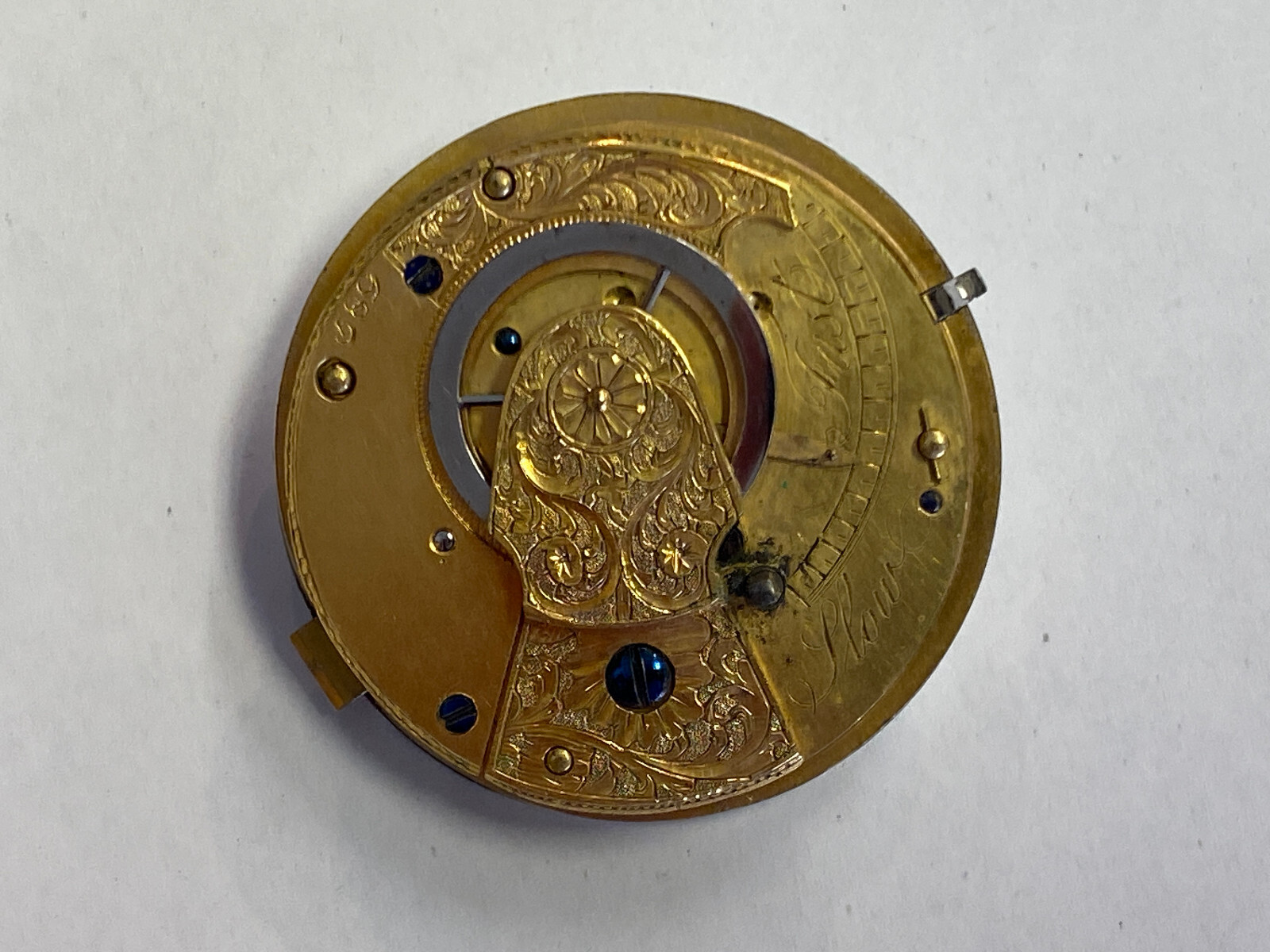 ANTIKE TASCHENUHR AUS STERLING SILBER MEHRFACH PUNZIERT DEFEKT ENGLAND OHNE GLAS – Bild 23
