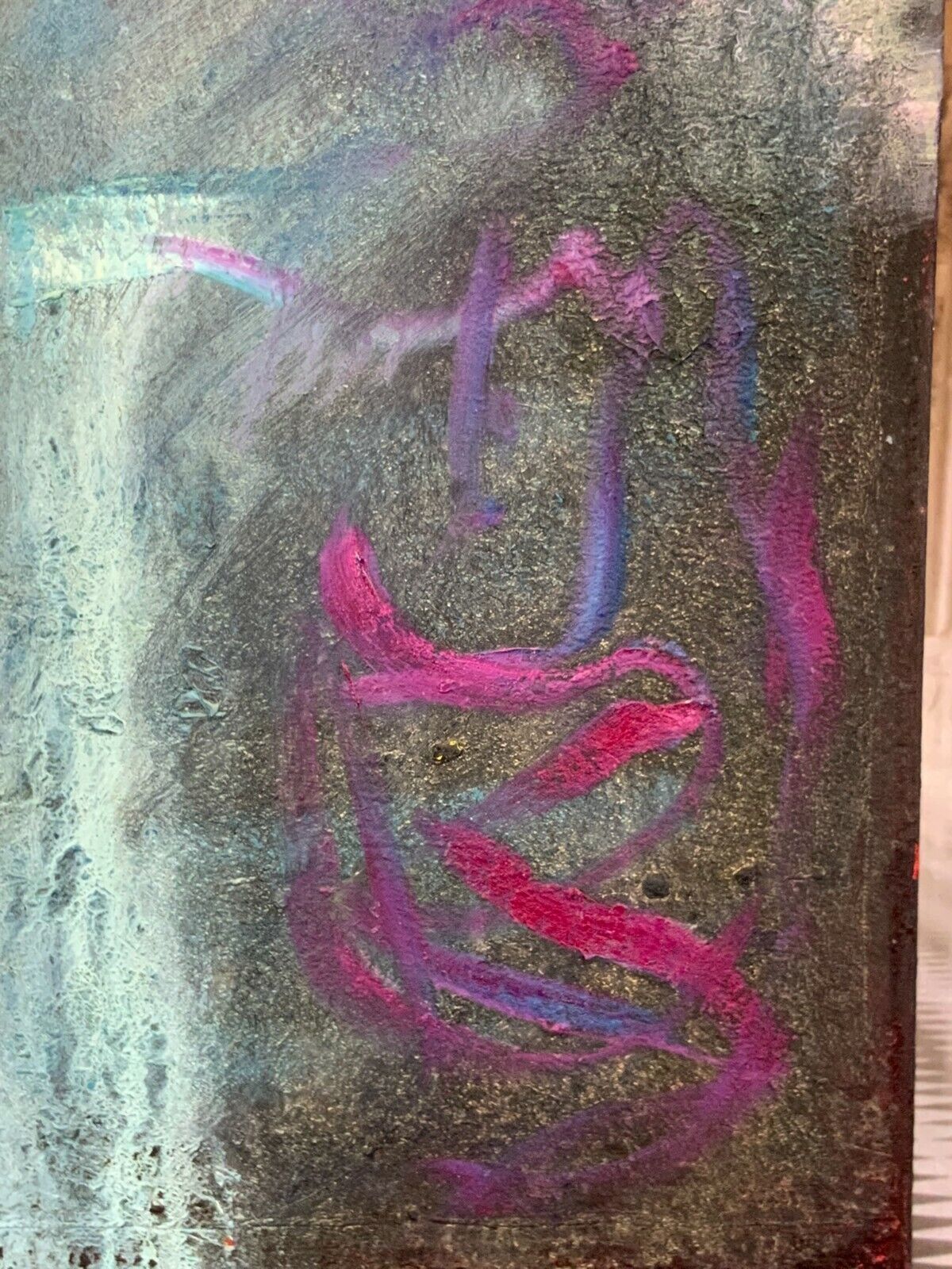 ACRYLGEMÄLDE ABSTRAKT AKT EROTIK 90x105cm GEMÄLDE Waldemar KUFNER (1940-2016) – Bild 6