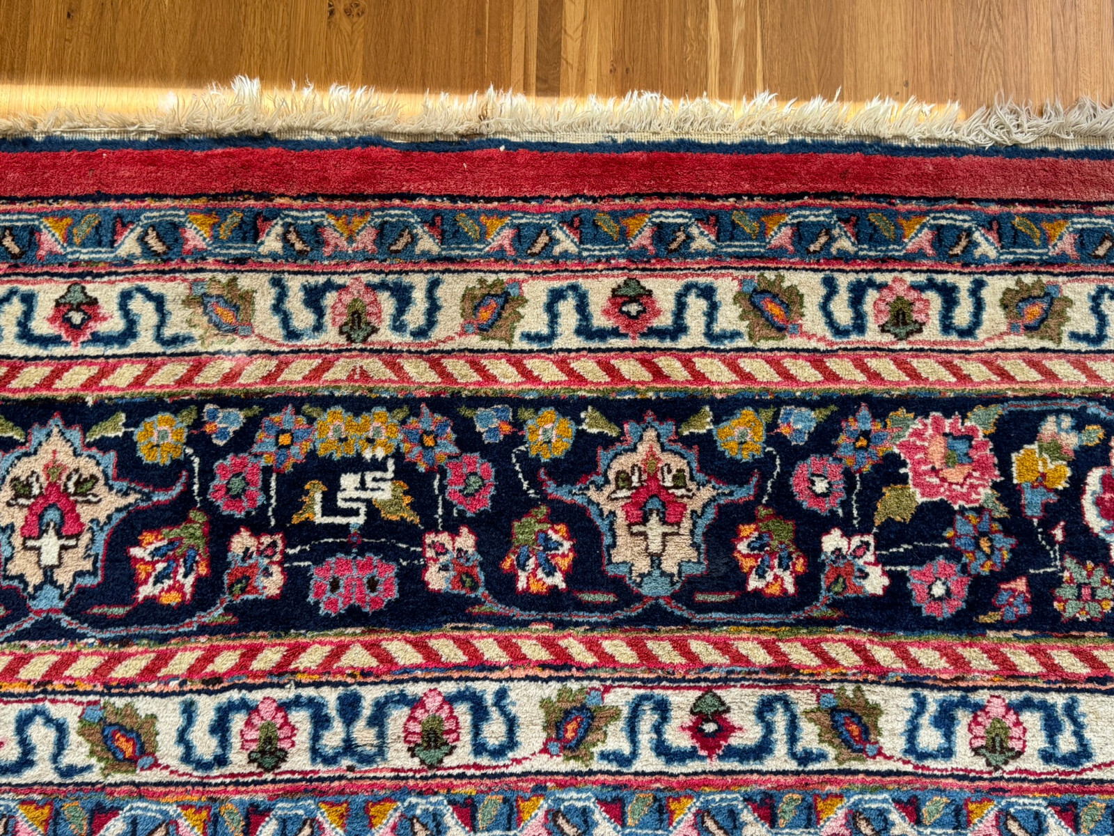 ALTER ORIENTTEPPICH WOLLE TEPPICH HANDGEKNÜPFT PERSER 398x290cm – Bild 23