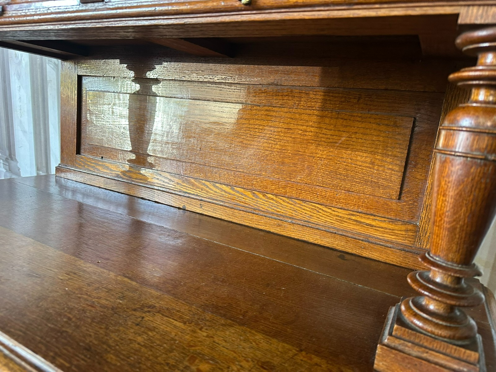 ANTIKES NEO RENAISSANCE BUFFET ANRICHTE AUS EICHE UM 1880 HENRI II – Bild 9