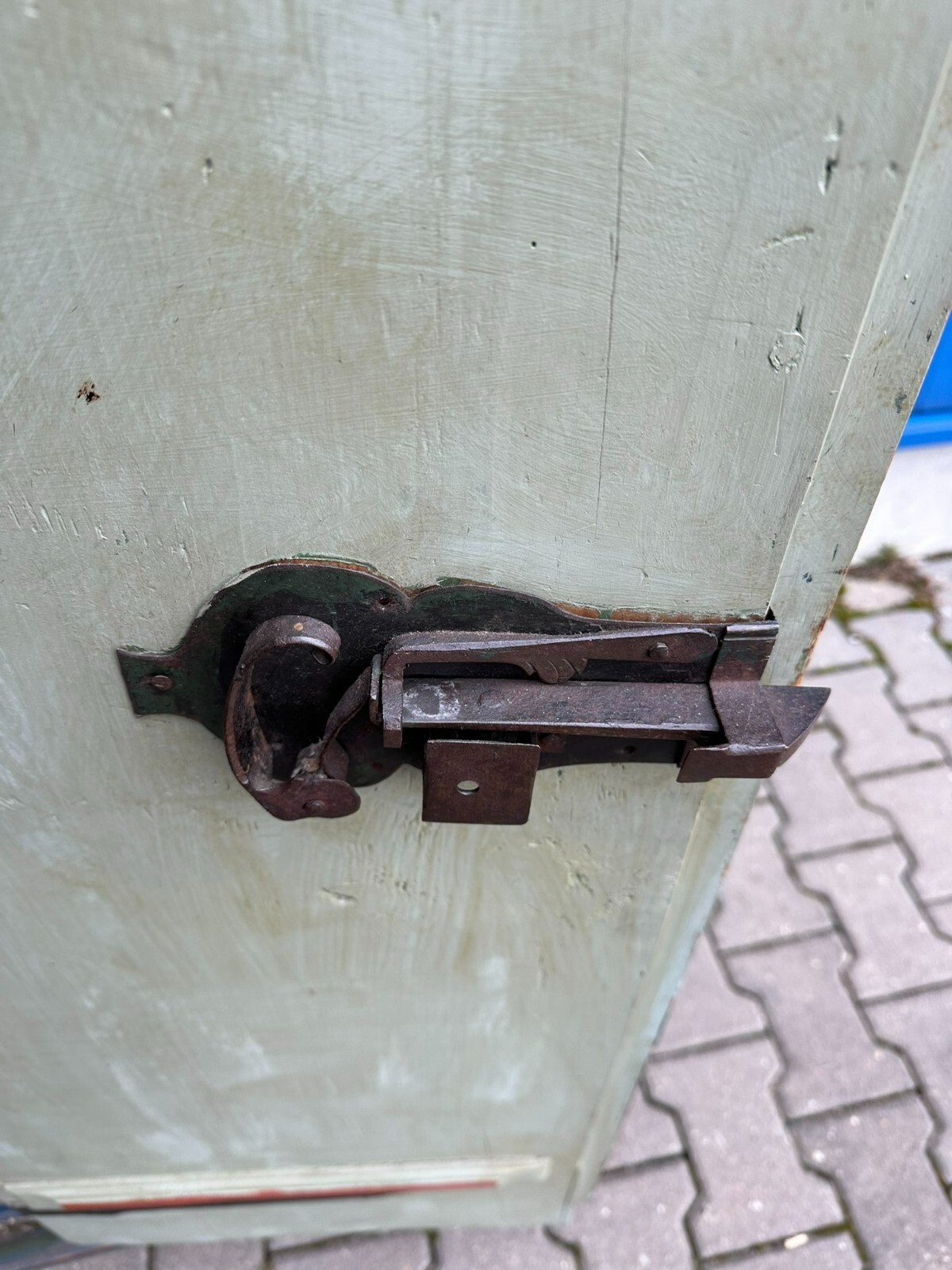 ANTIKER BAUERNSCHRANK VON 1847 ORIGINAL BEMALT – Bild 17