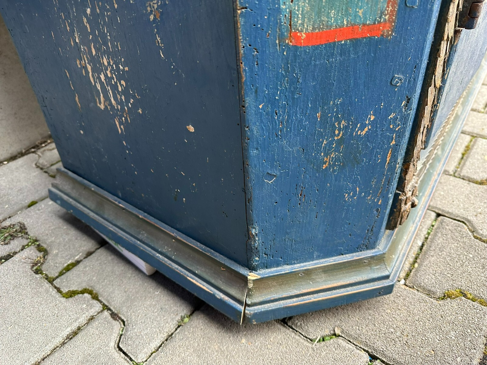 ANTIKER BAUERNSCHRANK VON 1847 ORIGINAL BEMALT – Bild 10