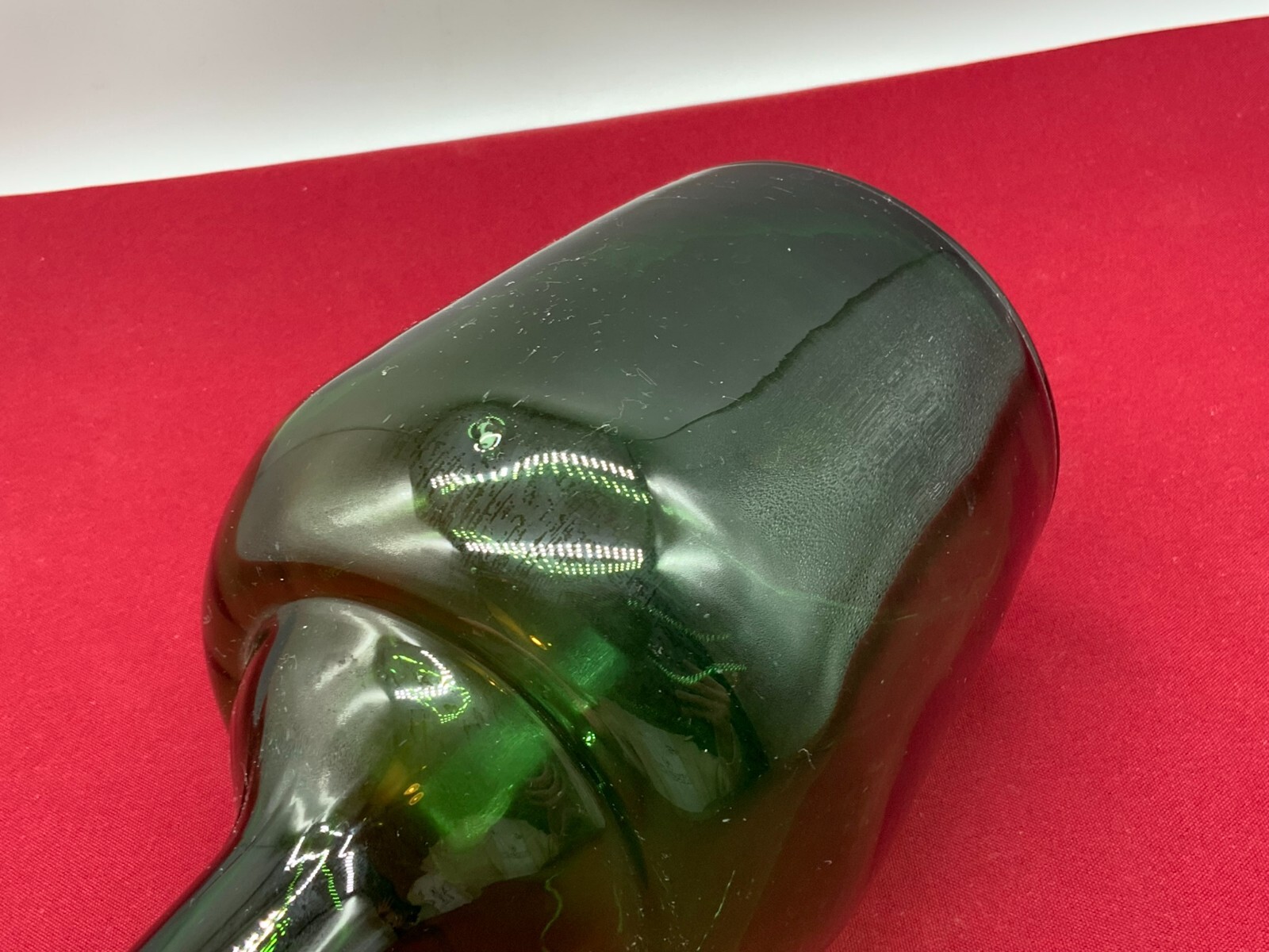 GROSSE ANTIKE FLASCHE 33cm MUNDGEBLASEN MIT STÖPSEL – Bild 11