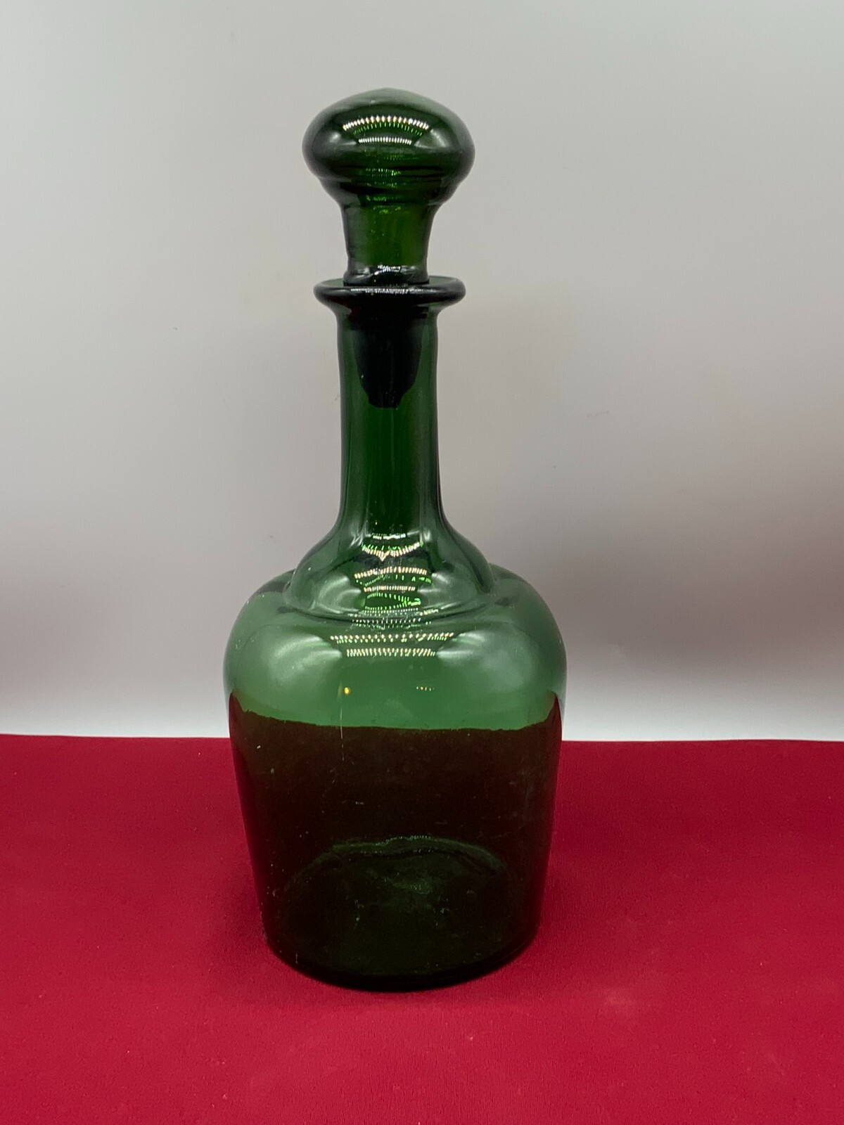 GROSSE ANTIKE FLASCHE 33cm MUNDGEBLASEN MIT STÖPSEL – Bild 3