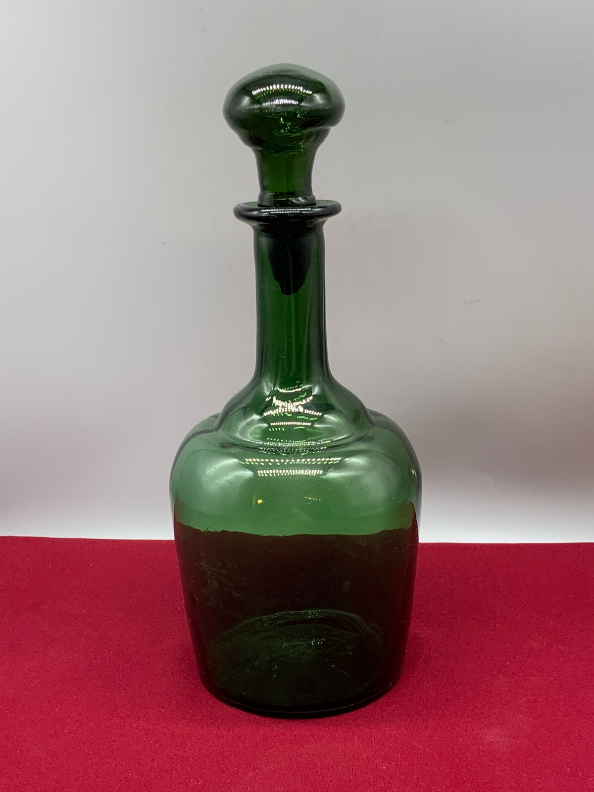 GROSSE ANTIKE FLASCHE 33cm MUNDGEBLASEN MIT STÖPSEL – Bild 4