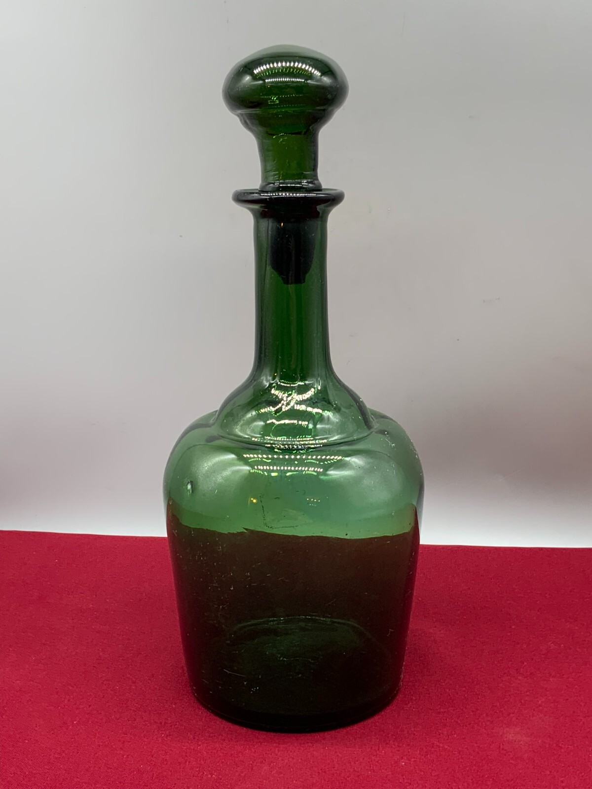 GROSSE ANTIKE FLASCHE 33cm MUNDGEBLASEN MIT STÖPSEL – Bild 5