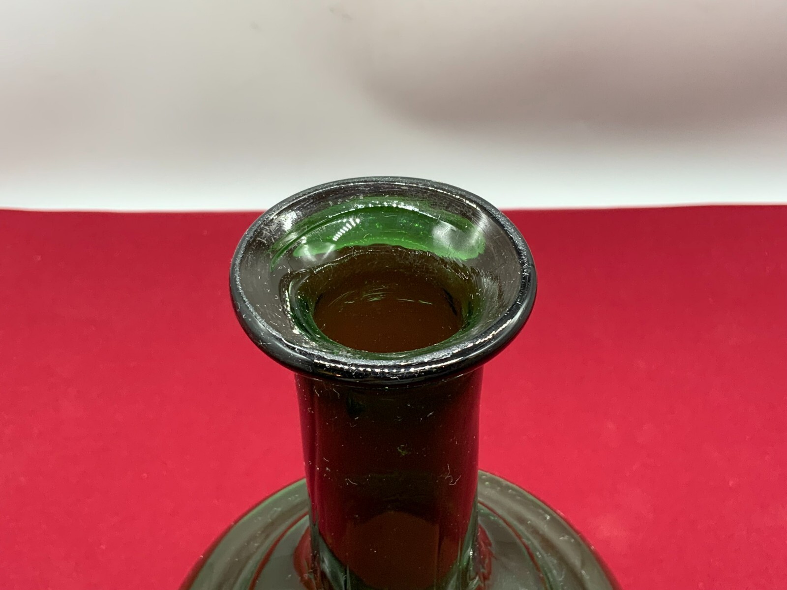 GROSSE ANTIKE FLASCHE 33cm MUNDGEBLASEN MIT STÖPSEL – Bild 6
