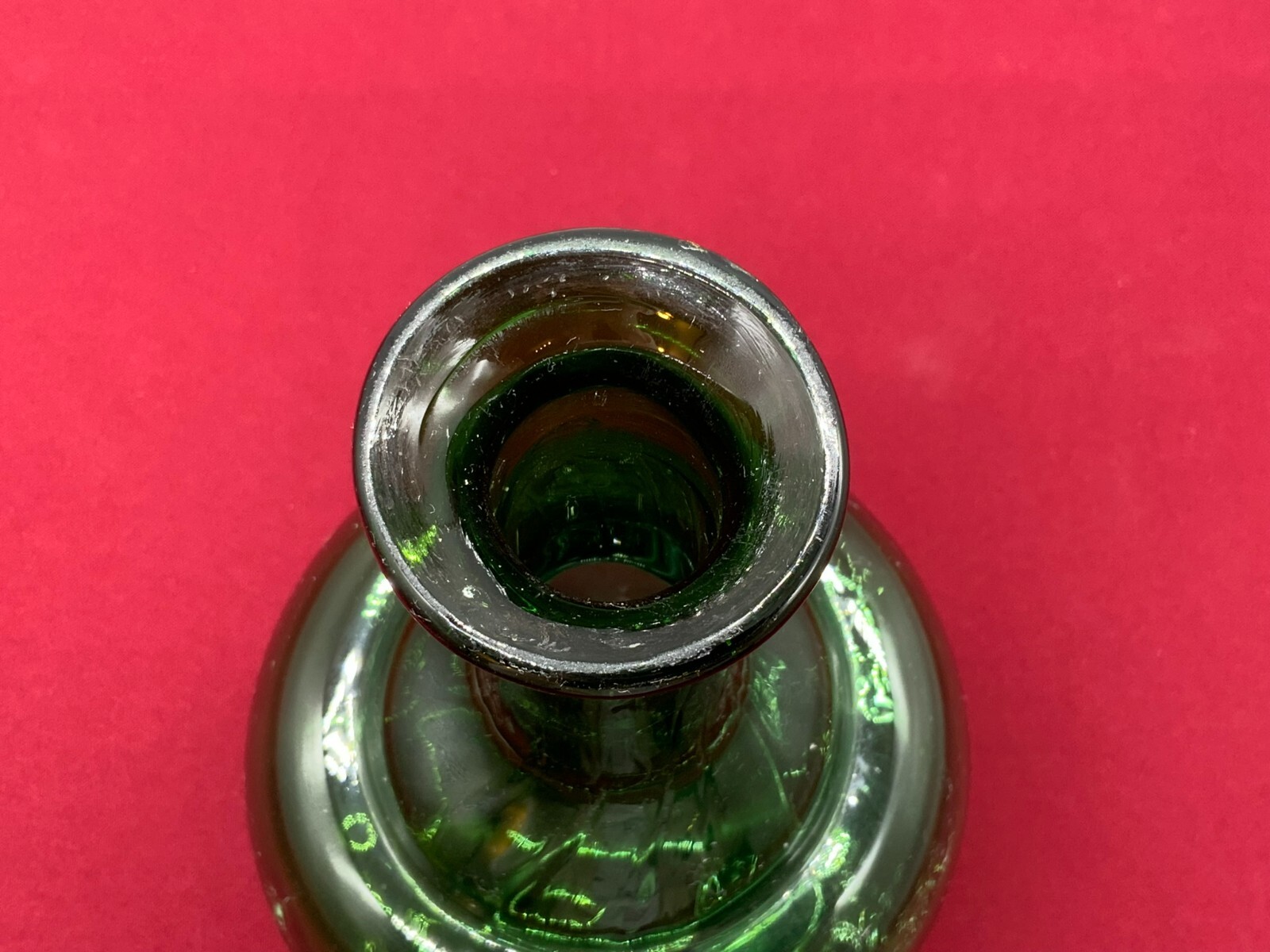 GROSSE ANTIKE FLASCHE 33cm MUNDGEBLASEN MIT STÖPSEL – Bild 7