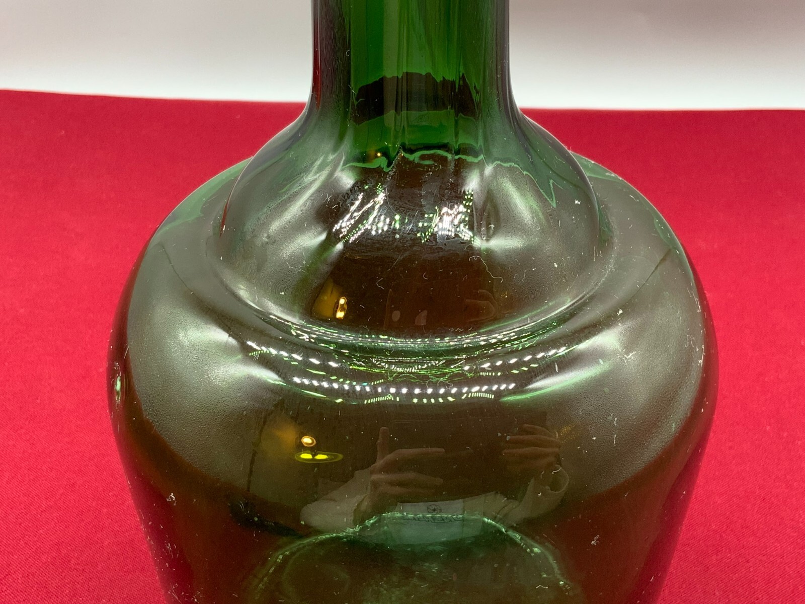 GROSSE ANTIKE FLASCHE 33cm MUNDGEBLASEN MIT STÖPSEL – Bild 9