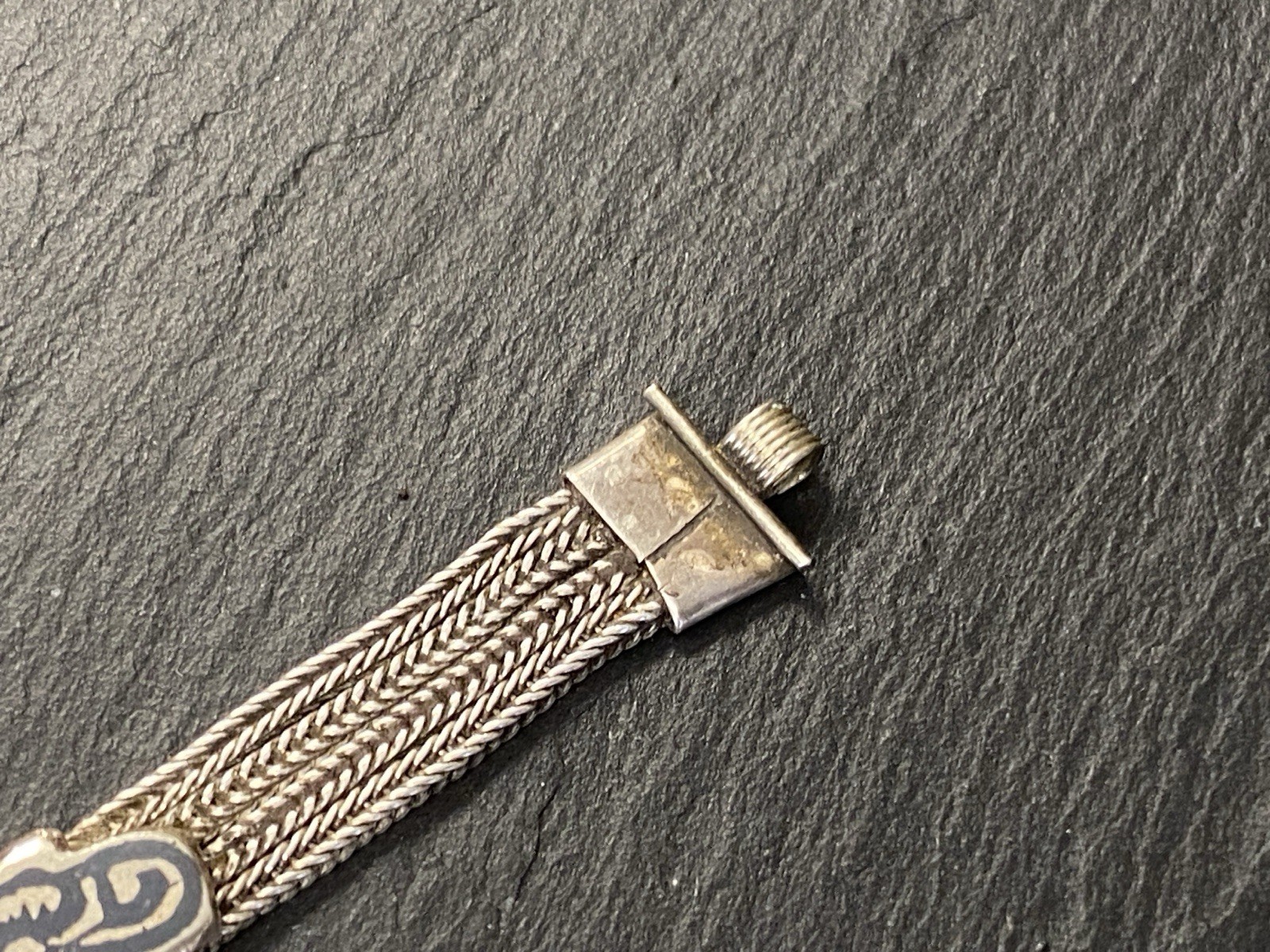 ARMBAND AUS 900 SILBER MIT HÄMATIT CABOCHON – Bild 12