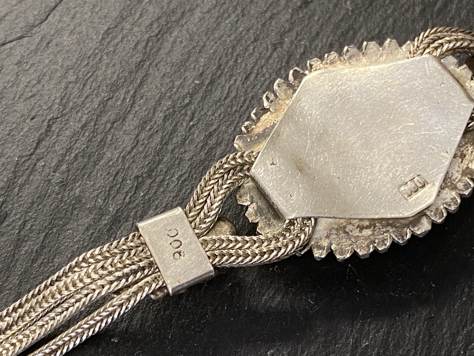 ARMBAND AUS 900 SILBER MIT HÄMATIT CABOCHON – Bild 16