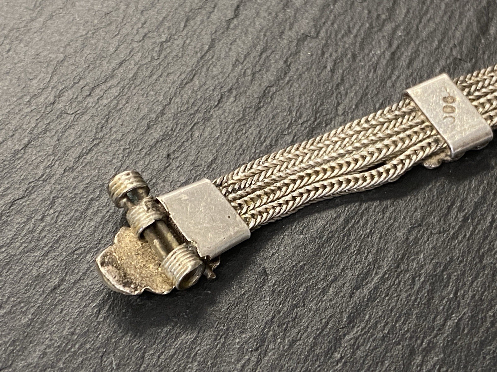 ARMBAND AUS 900 SILBER MIT HÄMATIT CABOCHON – Bild 18