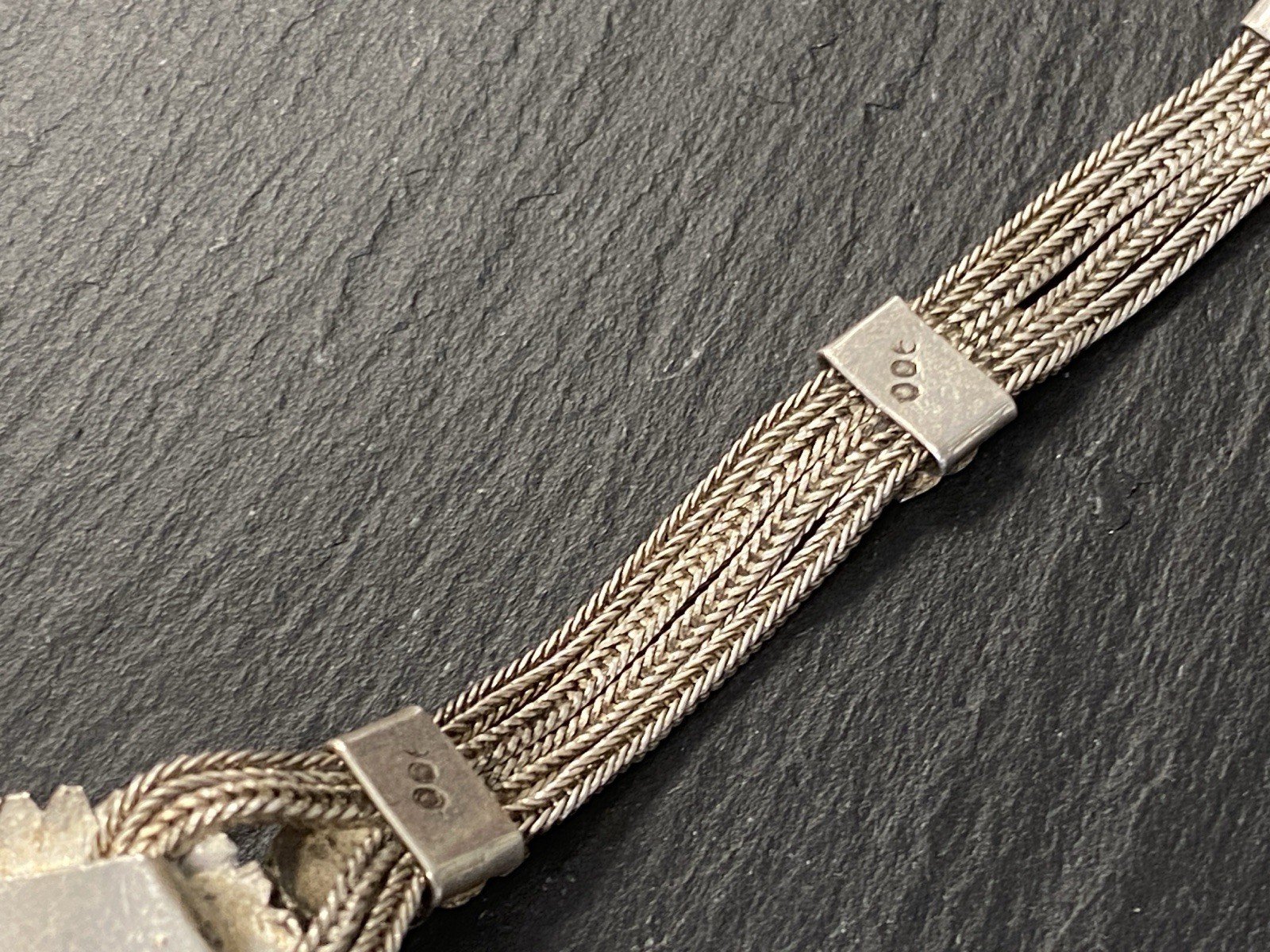 ARMBAND AUS 900 SILBER MIT HÄMATIT CABOCHON – Bild 20