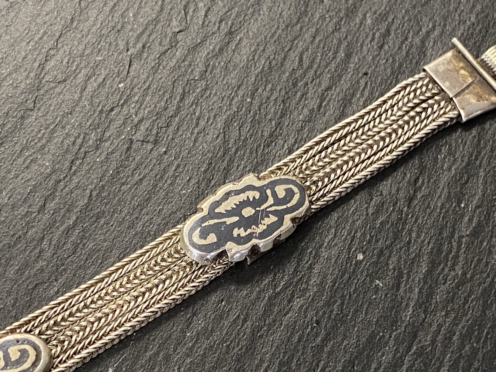 ARMBAND AUS 900 SILBER MIT HÄMATIT CABOCHON – Bild 7