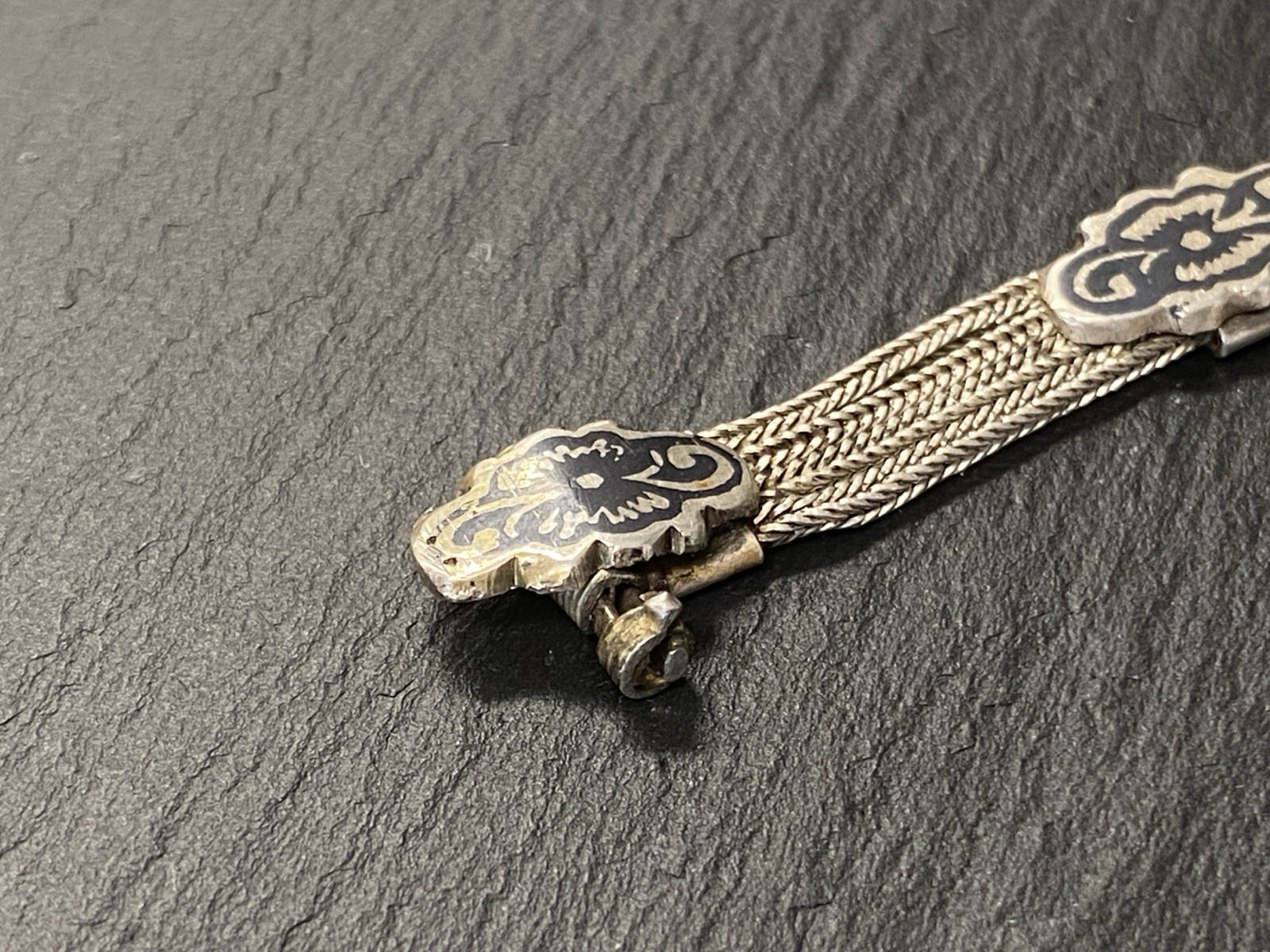 ARMBAND AUS 900 SILBER MIT HÄMATIT CABOCHON – Bild 9