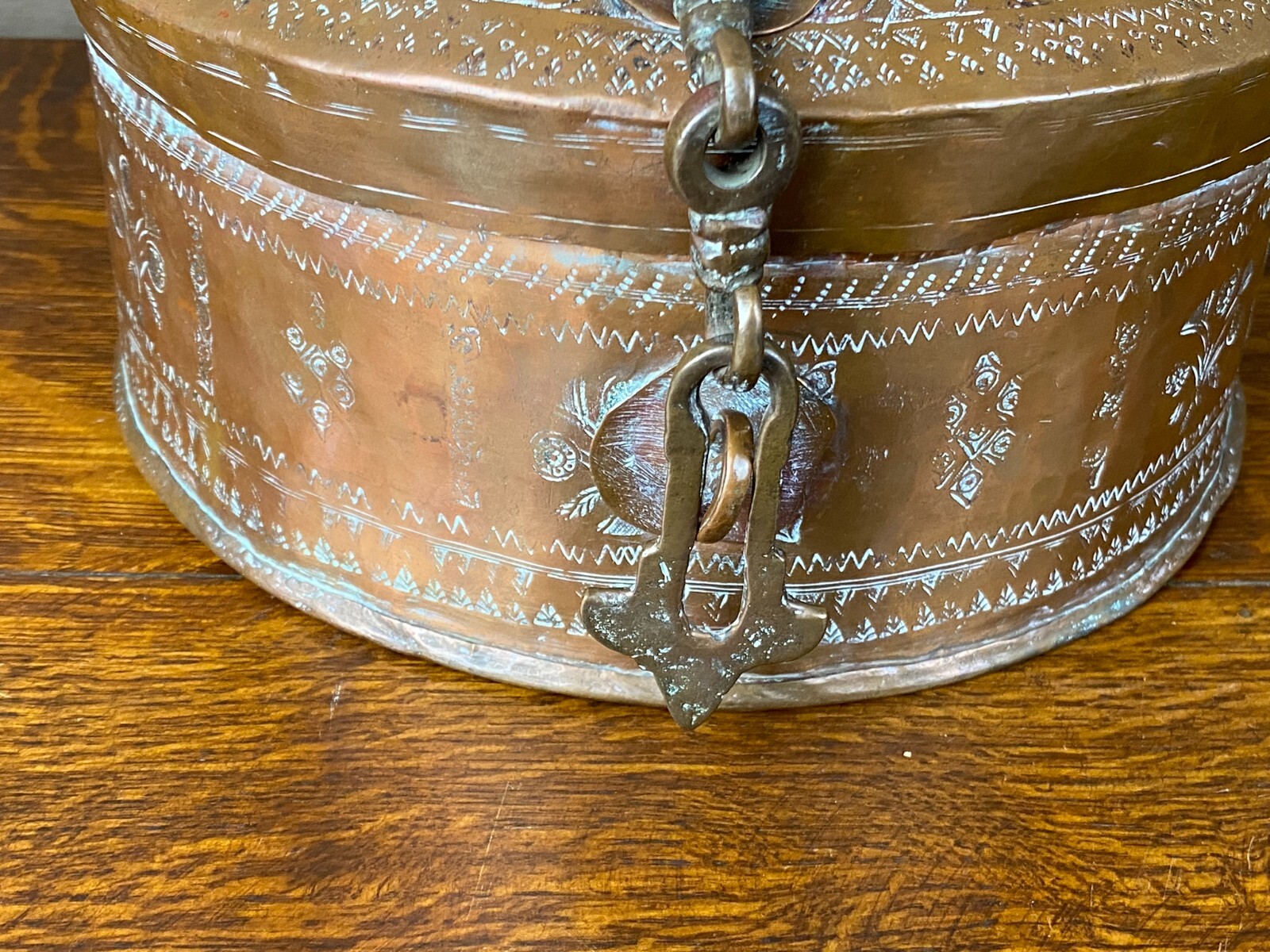 OSMANISCHES GEFÄSS DECKELDOSE DOSE AUS KUPFER GRAVUREN 18/19 TES JHDT – Bild 4