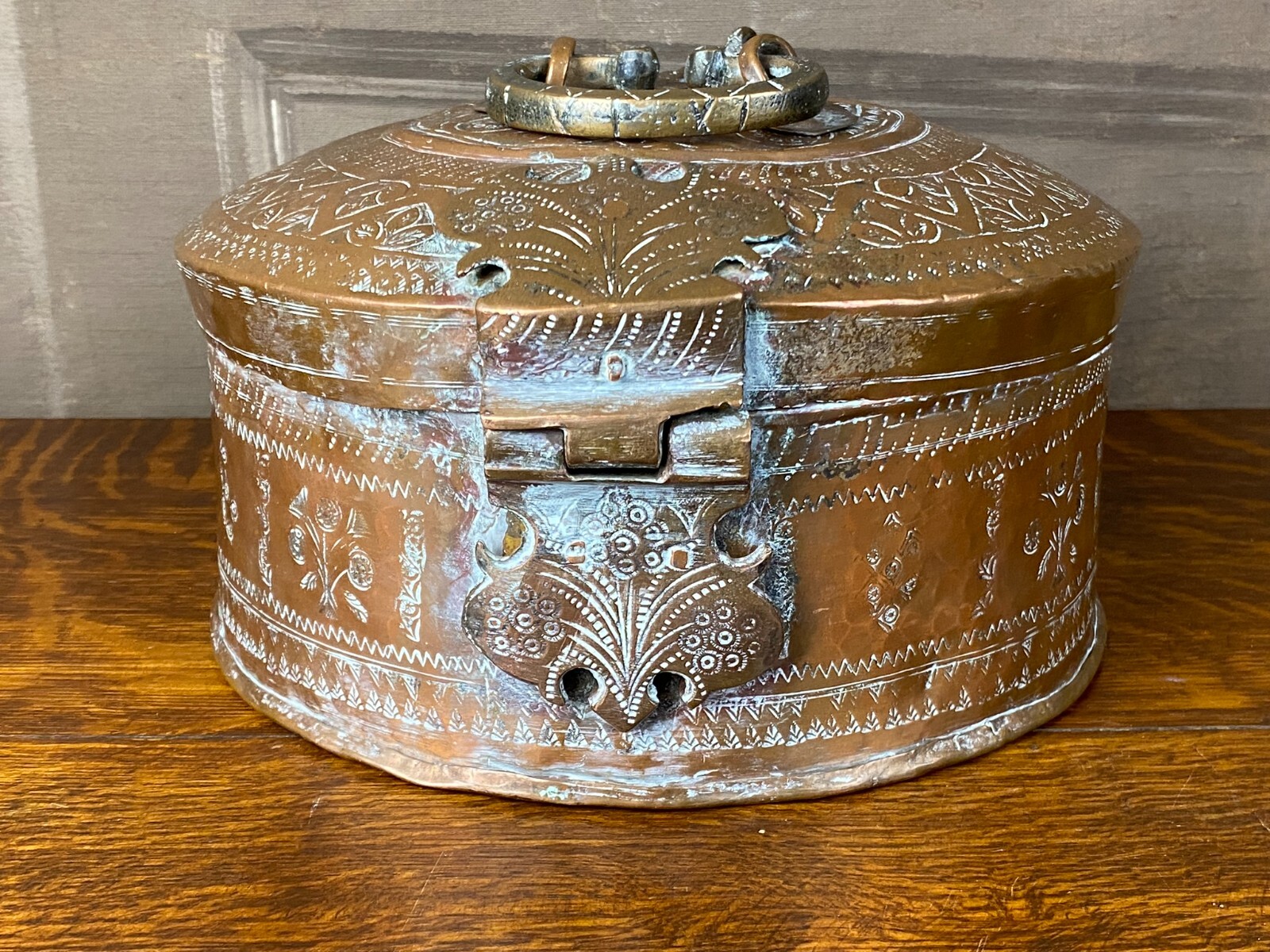 OSMANISCHES GEFÄSS DECKELDOSE DOSE AUS KUPFER GRAVUREN 18/19 TES JHDT – Bild 10