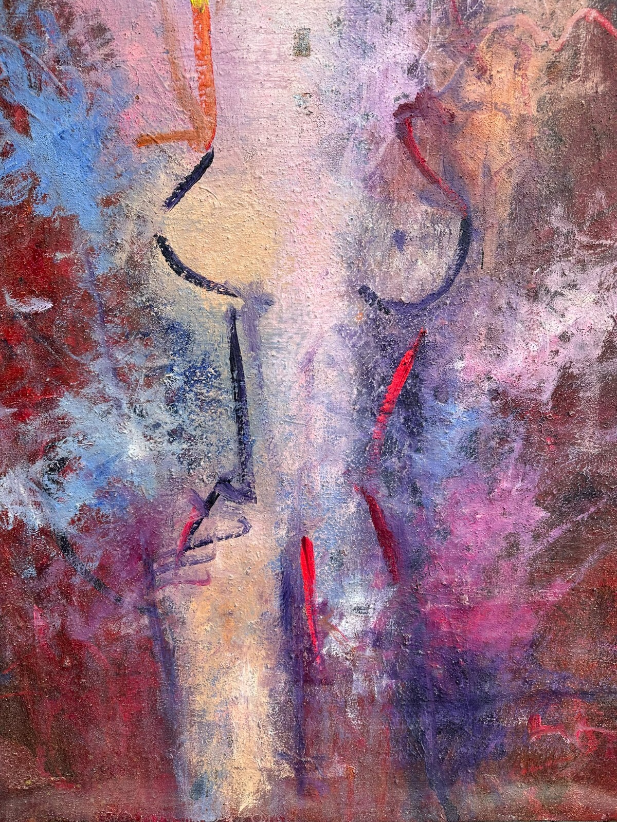 SEHR SCHÖNER GROSSER AKT 170x150cm EROTIK GEMÄLDE WALDEMAR KUFNER