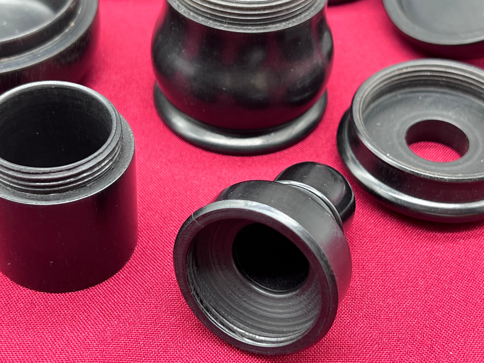 GROSSE SAMMLUNG TABATIEREN DOSEN AUS EBENHOLZ TEILS SILBER PLAKETTE MONOGRAMM – Bild 13