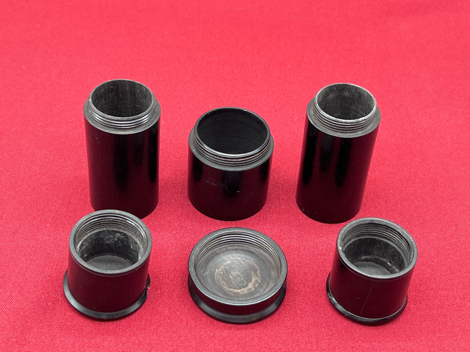 GROSSE SAMMLUNG TABATIEREN DOSEN AUS EBENHOLZ TEILS SILBER PLAKETTE MONOGRAMM – Bild 16