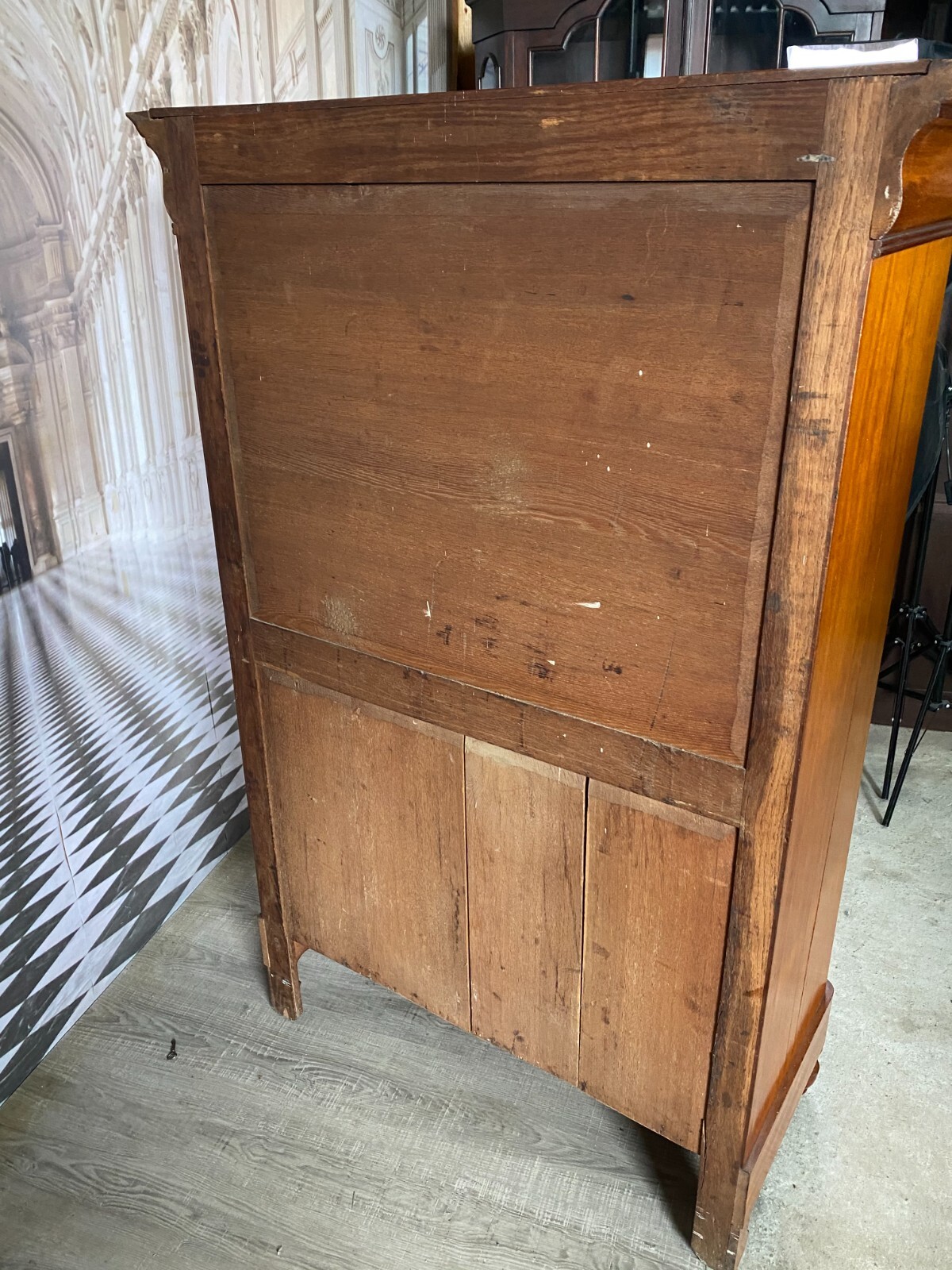 BIEDERMEIER SEKRETÄR UM 1860 ANTIK MAHAGONI FURNIER INNEN BIRKE SCHREIBMÖBEL – Bild 13