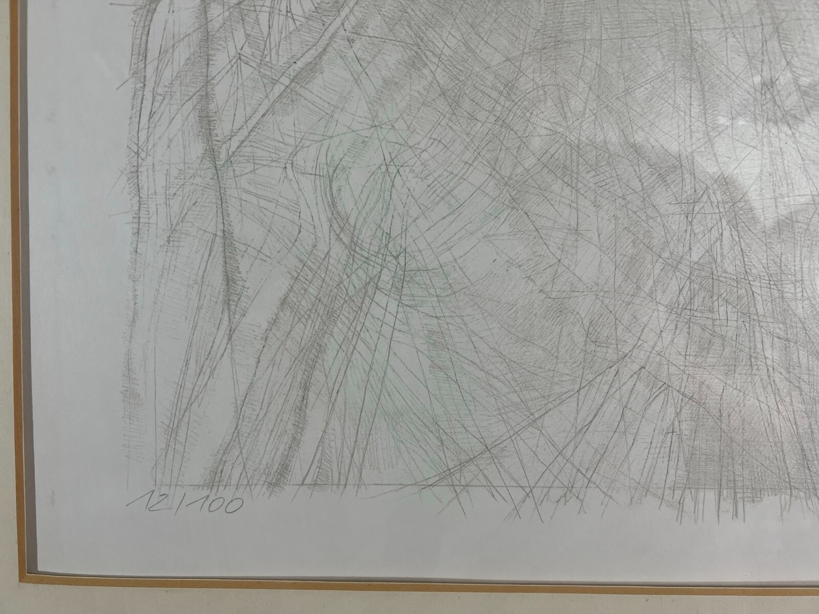 Gerd NEISSER (1932) GROSSE LITHOGRAPHIE 12/100 SIGNIERT ABSTRAKTE LANDSCHAFT – Bild 7