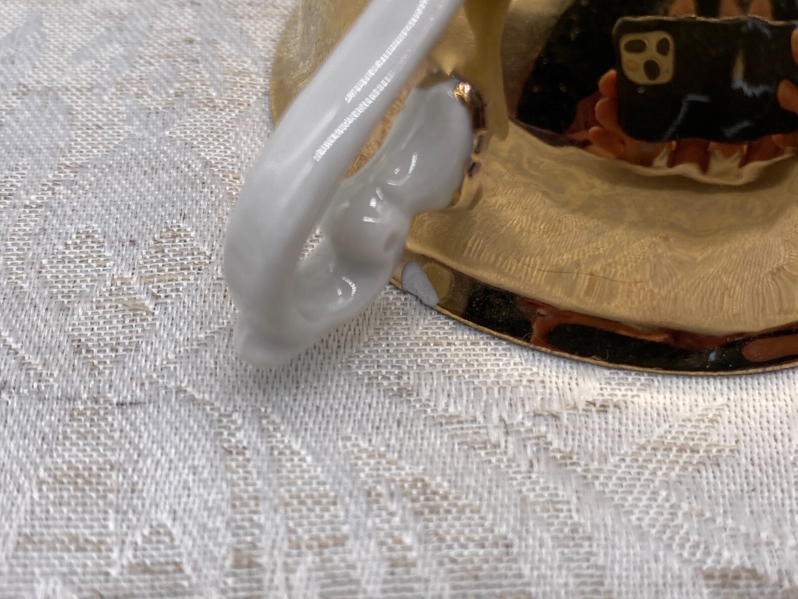 Mokkaservice Service aus Porzellan mit massiver Vergoldung – Bild 12