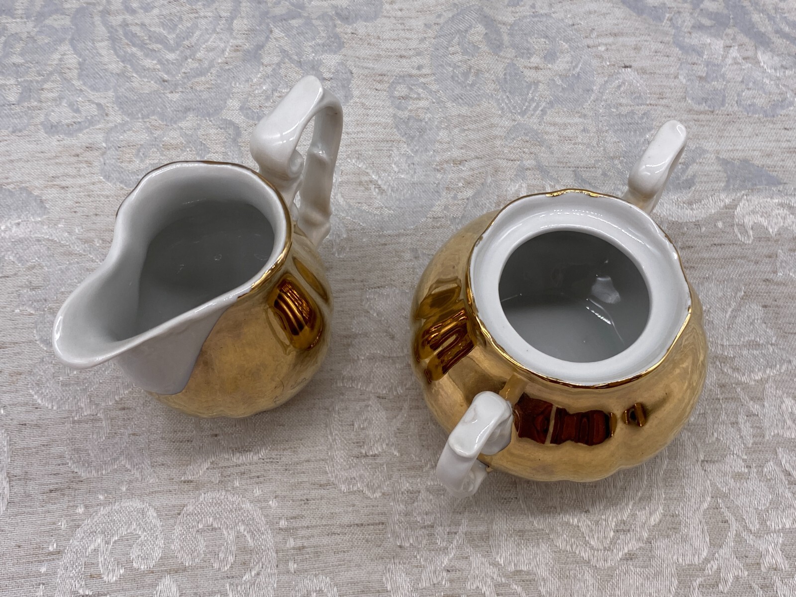 Mokkaservice Service aus Porzellan mit massiver Vergoldung – Bild 15