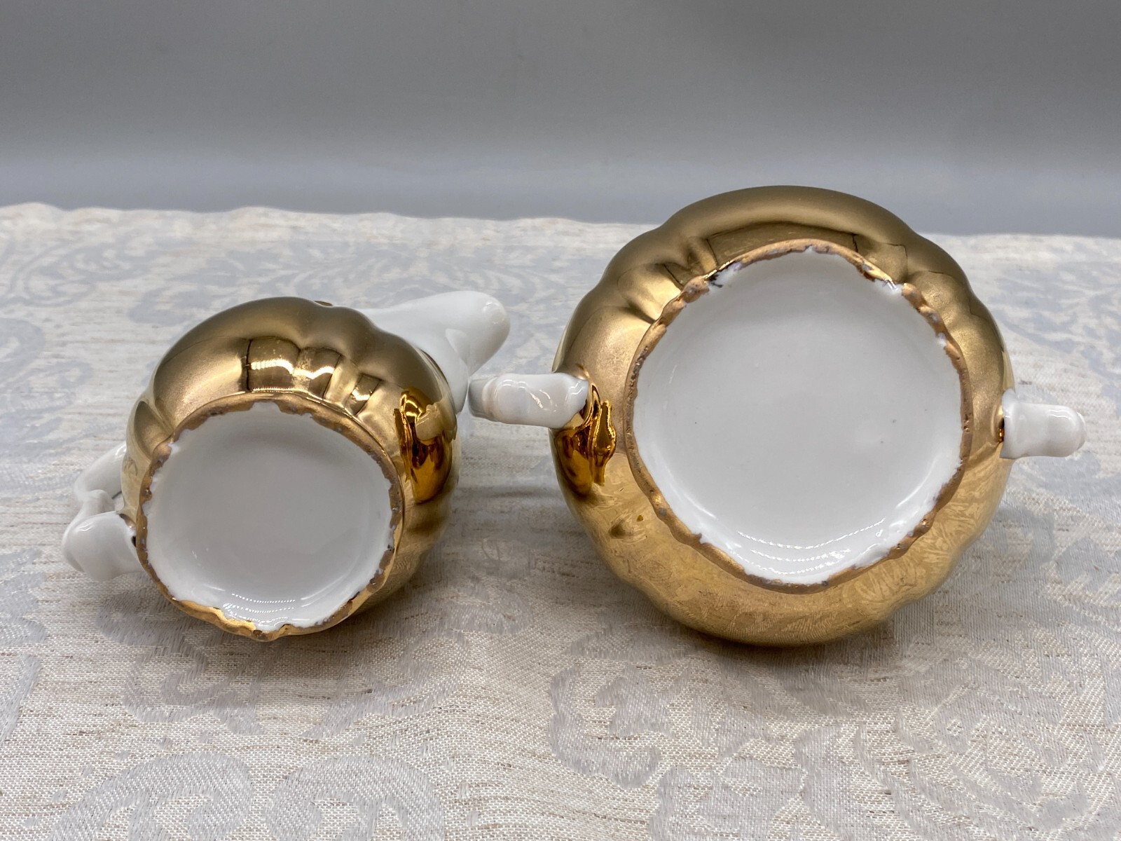 Mokkaservice Service aus Porzellan mit massiver Vergoldung – Bild 19
