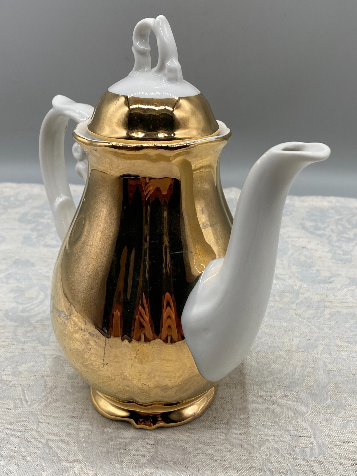 Mokkaservice Service aus Porzellan mit massiver Vergoldung – Bild 20