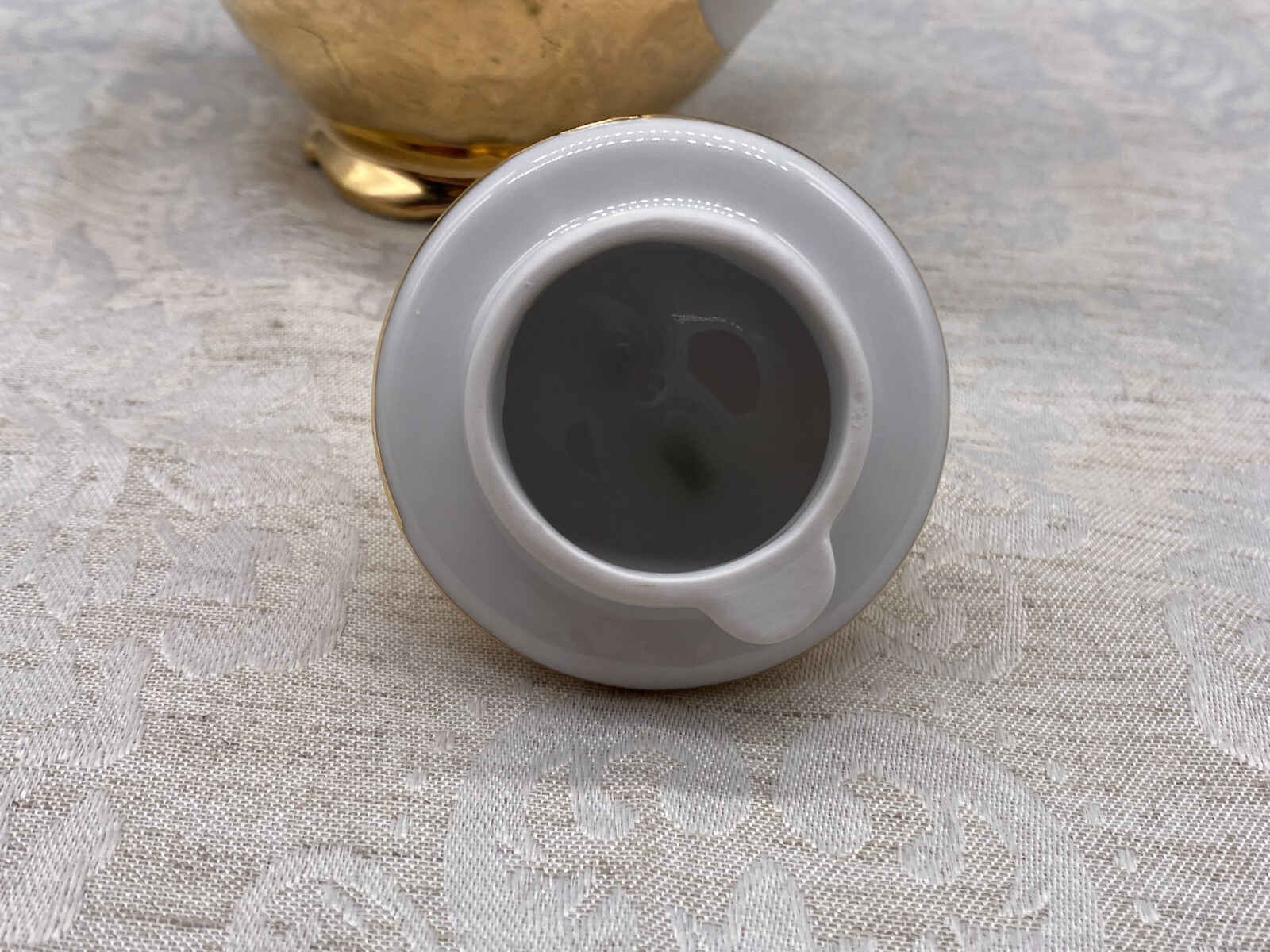 Mokkaservice Service aus Porzellan mit massiver Vergoldung – Bild 24