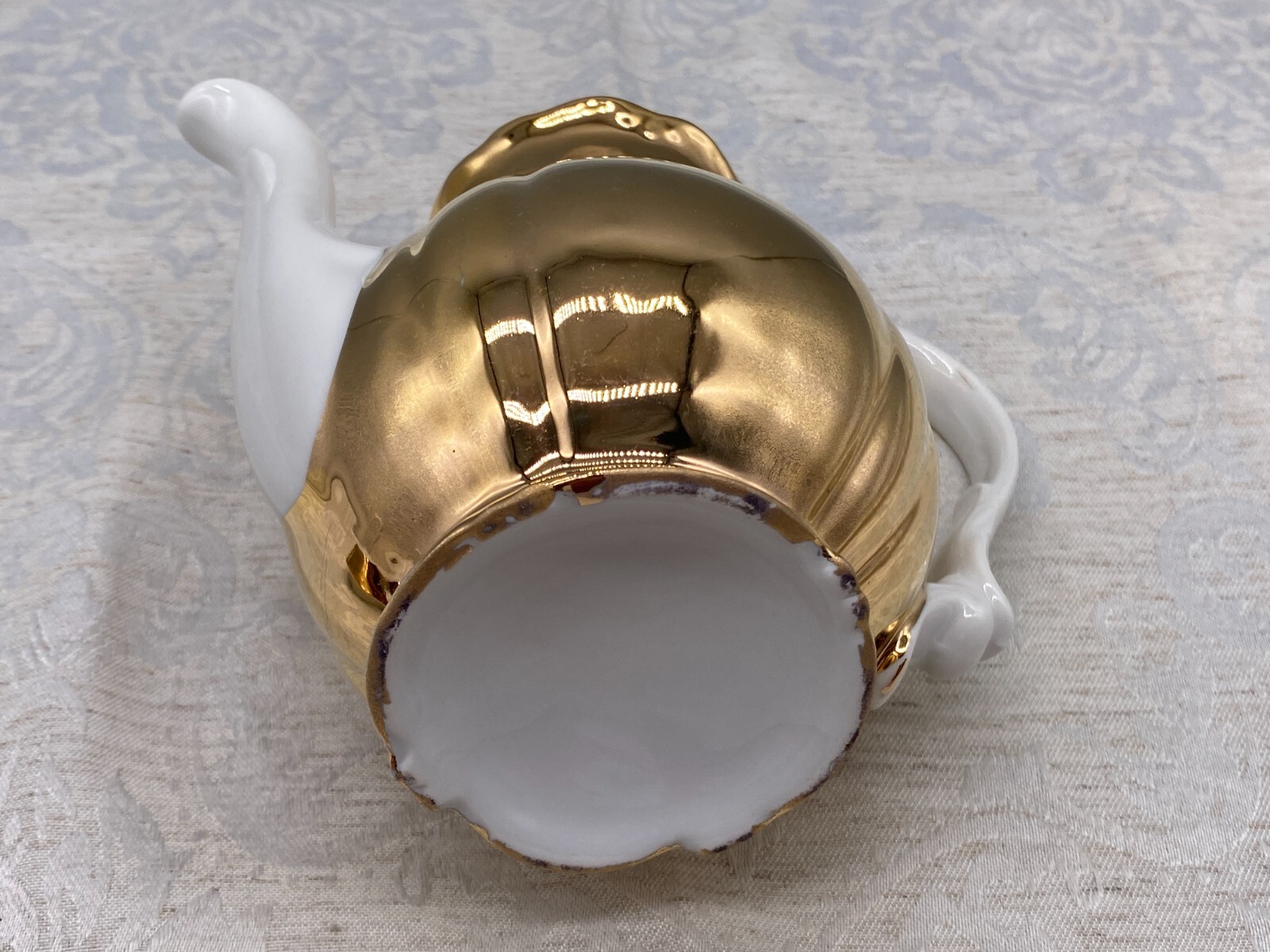 Mokkaservice Service aus Porzellan mit massiver Vergoldung – Bild 25