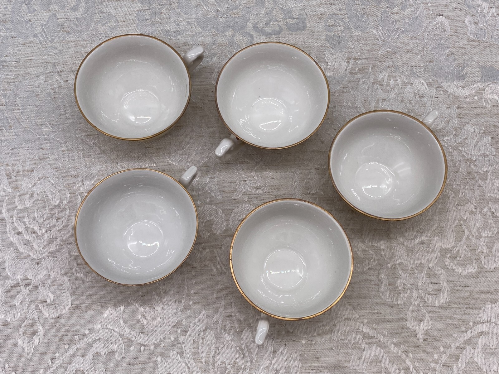 Mokkaservice Service aus Porzellan mit massiver Vergoldung – Bild 9
