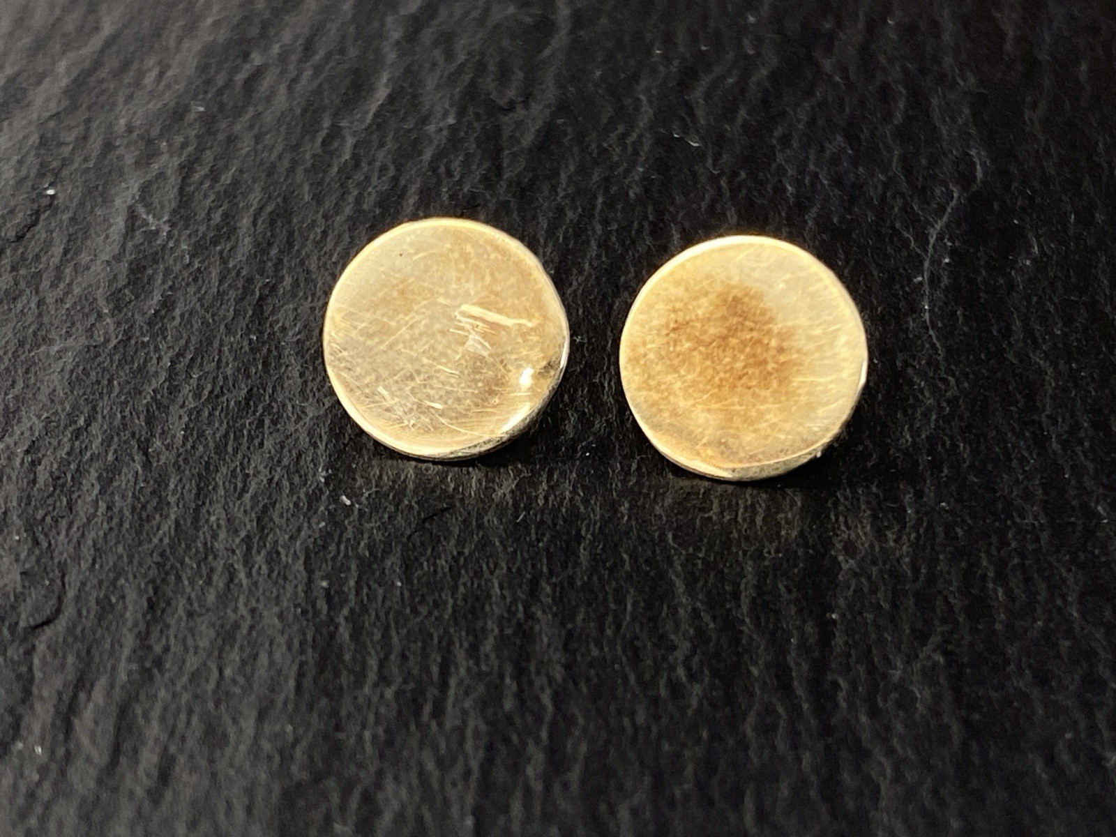 MANSCHETTENKNÖPFE 14K 585 GELBGOLD ZUCHTPERLE KUNSTPERLE 1,81g – Bild 8