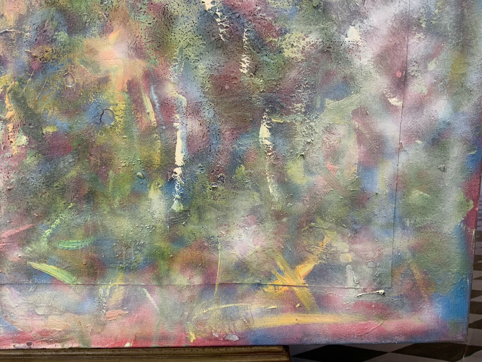 ACRYLGEMÄLDE ABSTRAKT GEMÄLDE GROSSFORMAT 80x120cm Waldemar KUFNER (1940-2016) – Bild 10
